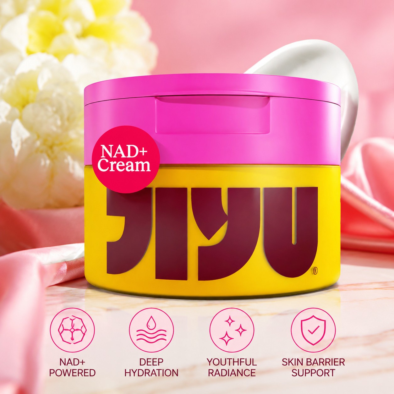JiYu NAD+ Hydrating Face Moisturizer - Anti-Aging Cream for Face & Body 50ml