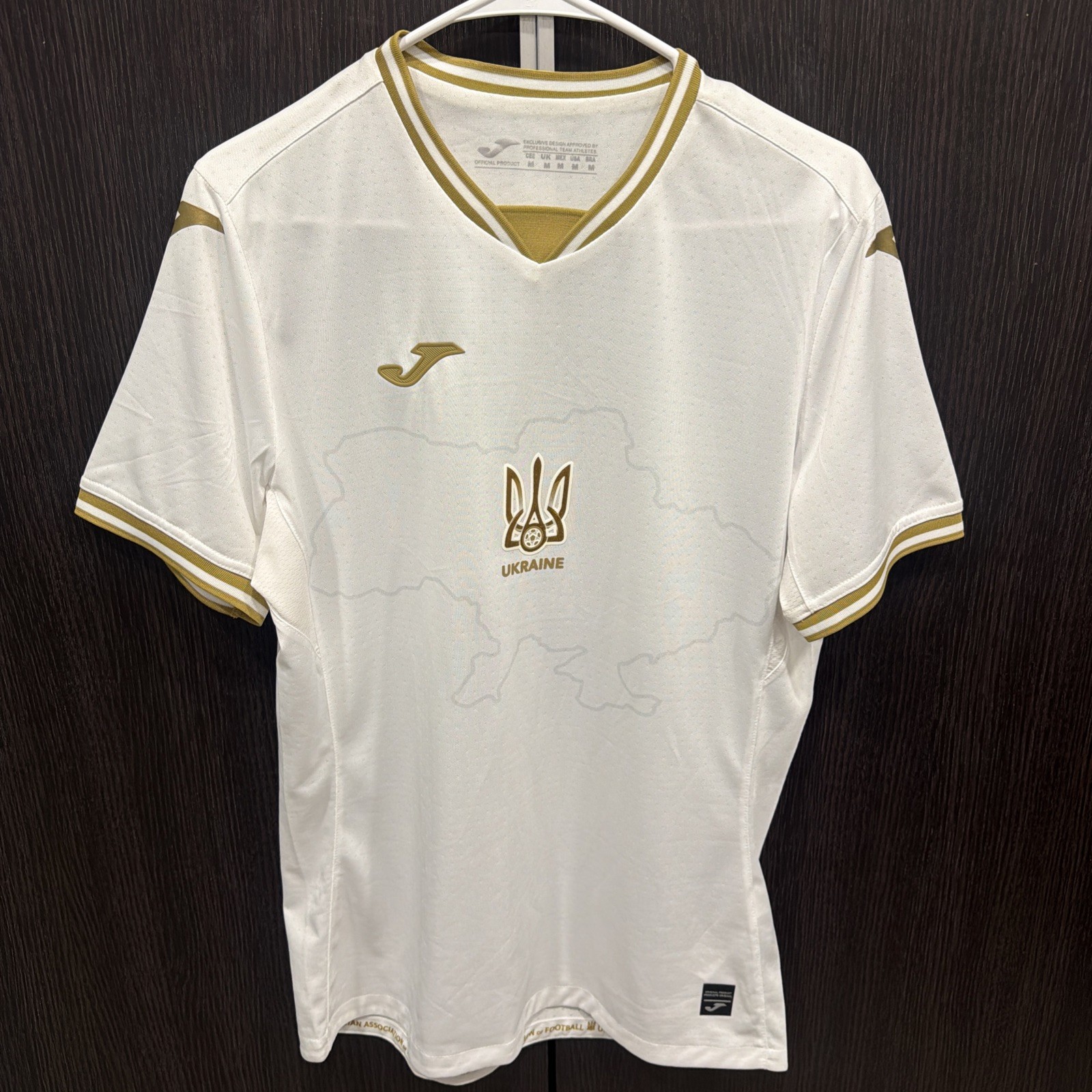 UKRAINE NATIONALTEAM THIRD FOOTBALL JERSEY 2020/2024 NEW SIZE M JOMA