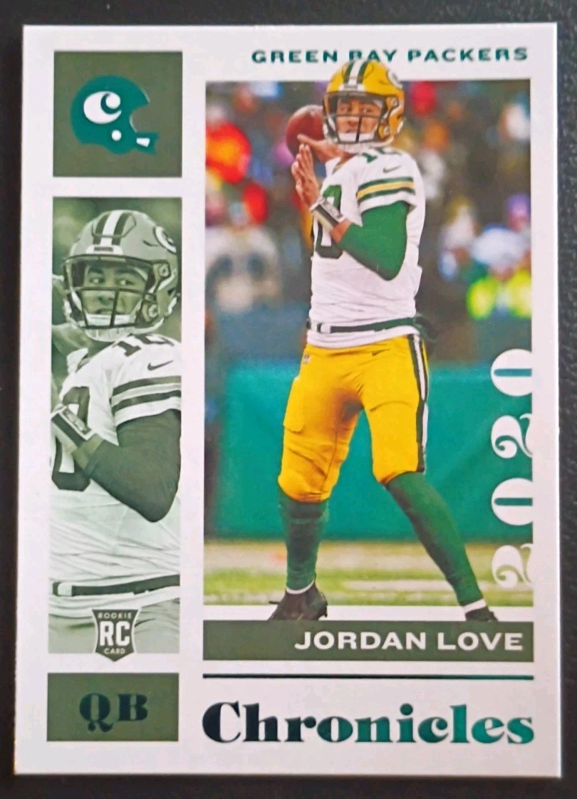 2020 Panini Chronicles - Jordan Love #38 Teal (RC) Color Match