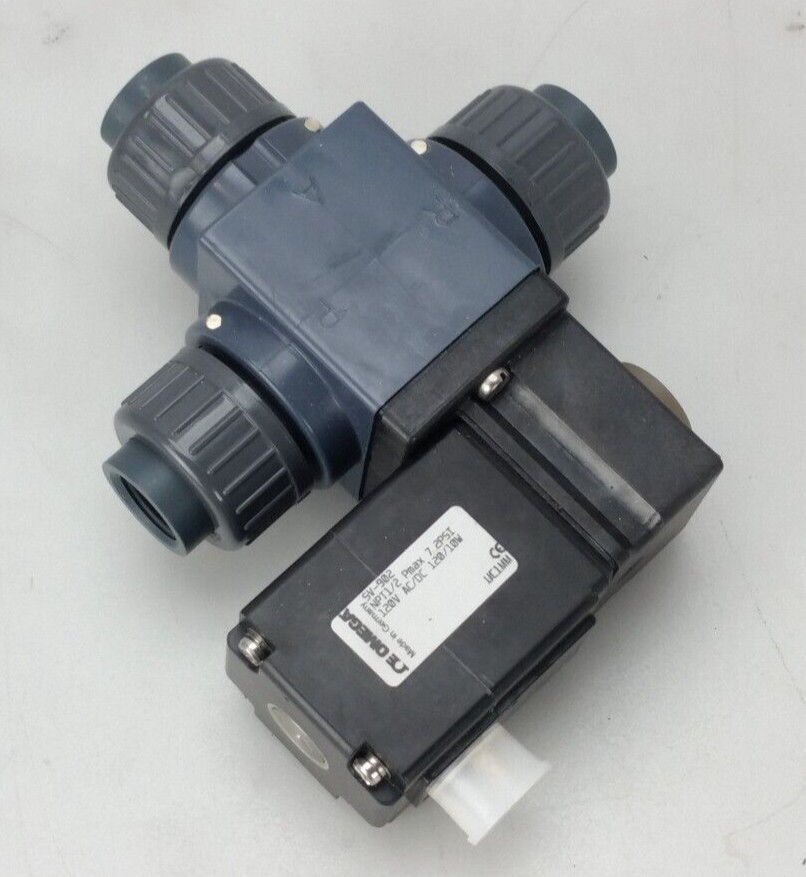 OMEGA-FLO® 3-WAY PVC SOLENOID VALVE Omega SV-902 1/2\