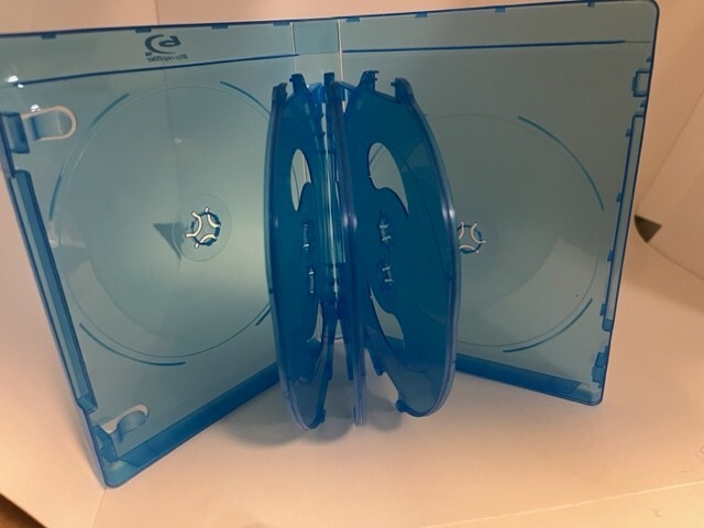 2 PCS NEW TOP QUALITY RARE 22MM 8-DISC Blu-Ray CASES BL2208 