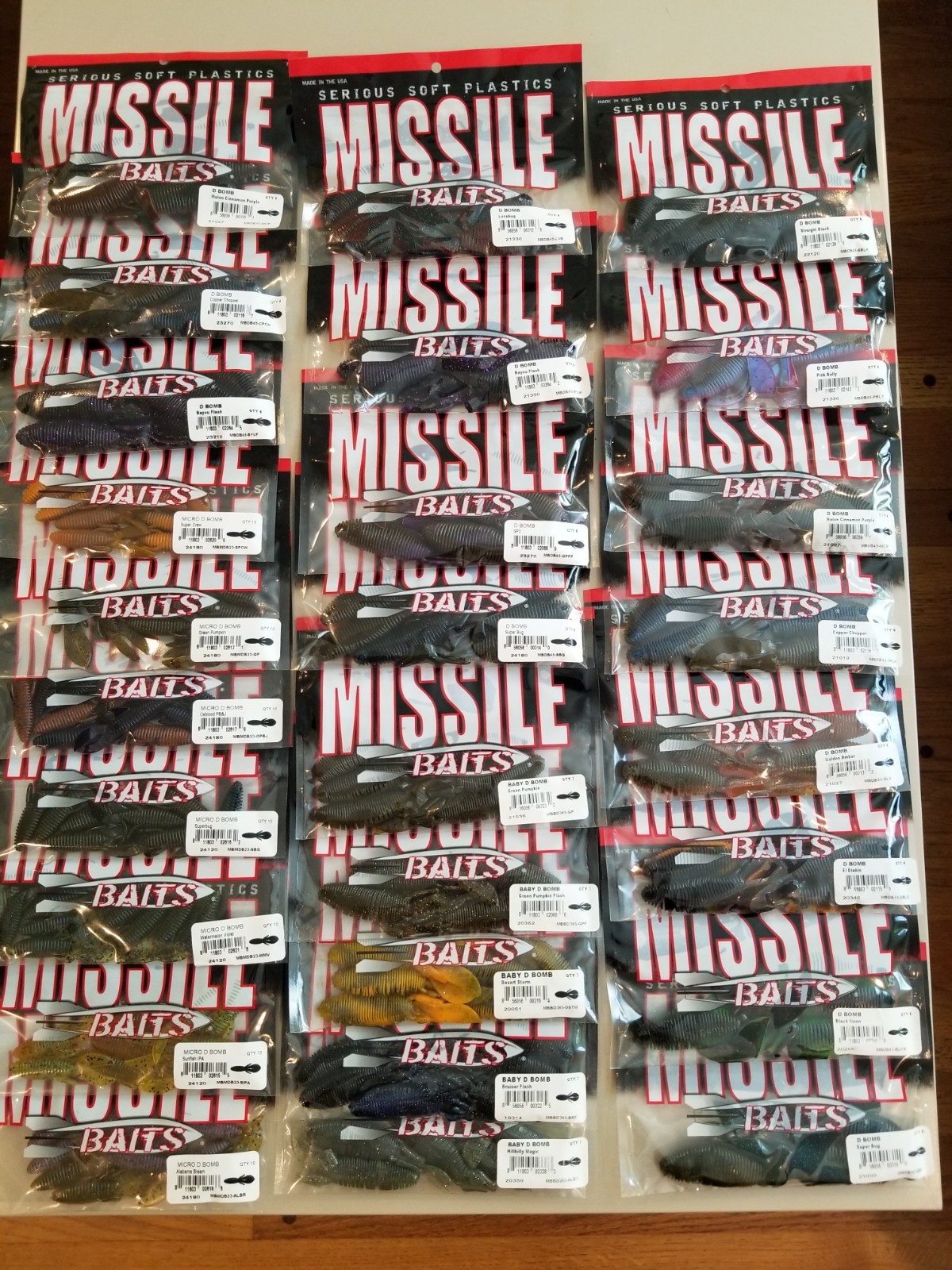 Awesome Missile Baits Lure Bundle - Great Selection of D Bombs Best Colors Awesome Missile Baits Lure Bundle - Great Selection of D Bombs Best Colors