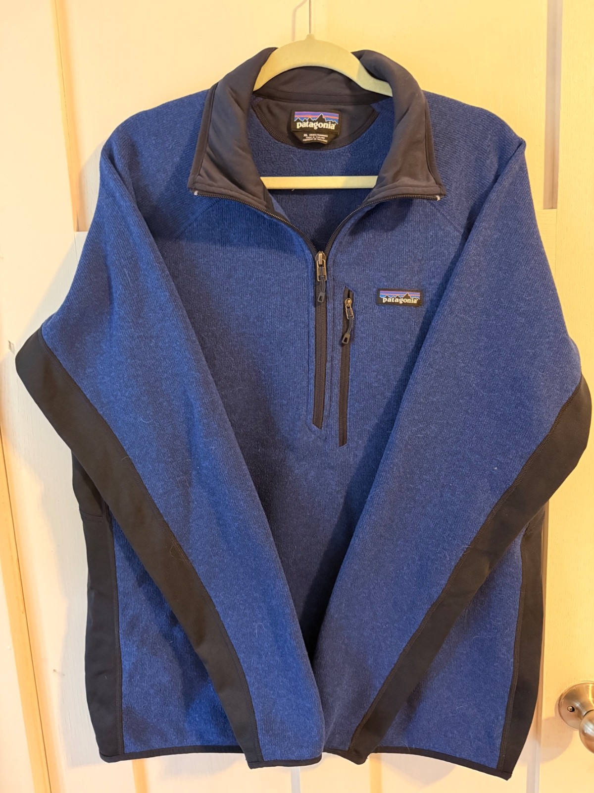 Patagonia 3/4 Zip Better Sweater, Size XL, Blue