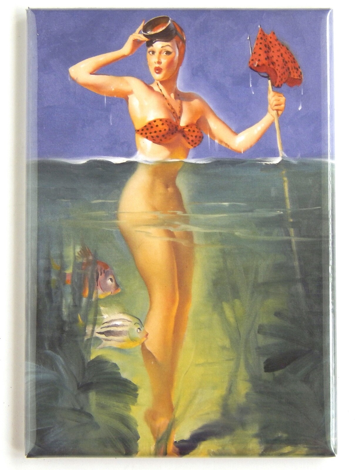 Sexy Spear Fishing Woman FRIDGE MAGNET Sexy Spear Fishing Woman FRIDGE MAGNET