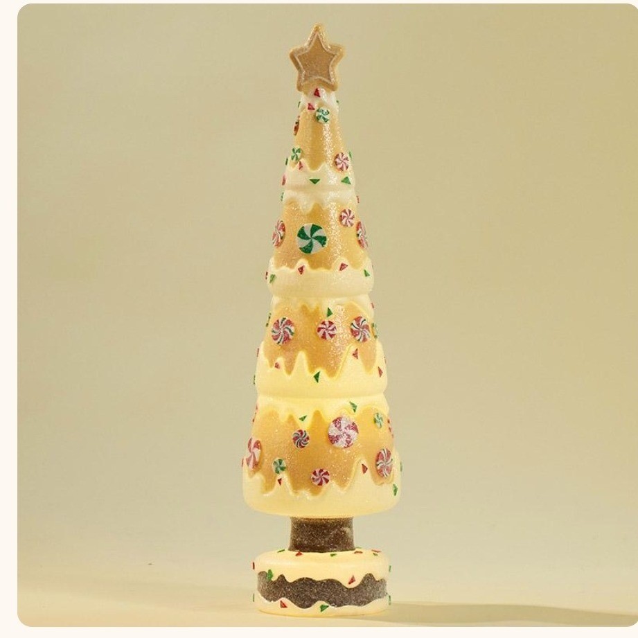 Cracker Barrel Gingerbread Tree Blow Mold Light Up Christmas Decor 2026