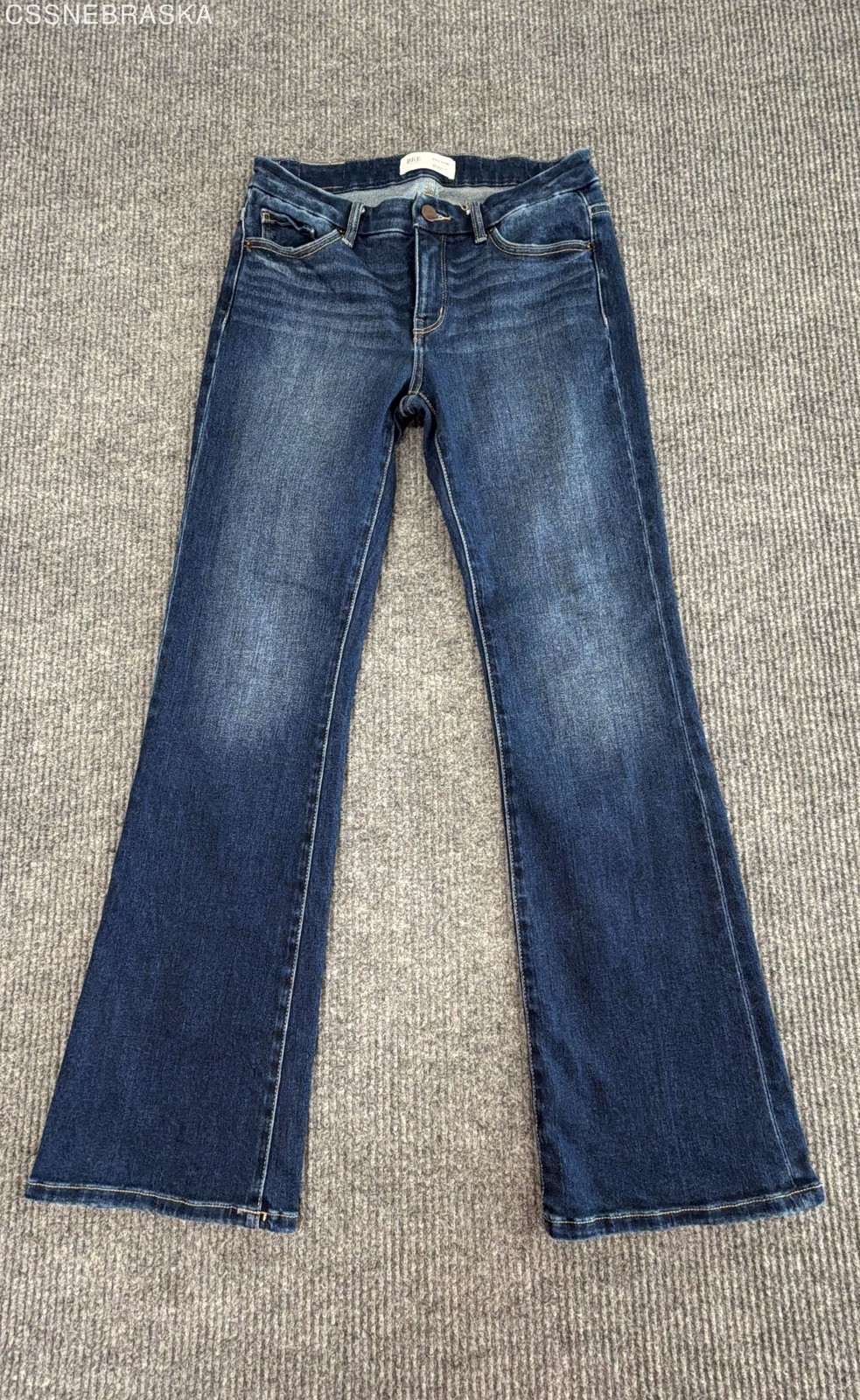 BKE Women\'s Payton Mid-Rise Bootcut Jeans Dark Wash Denim Size 27x32
