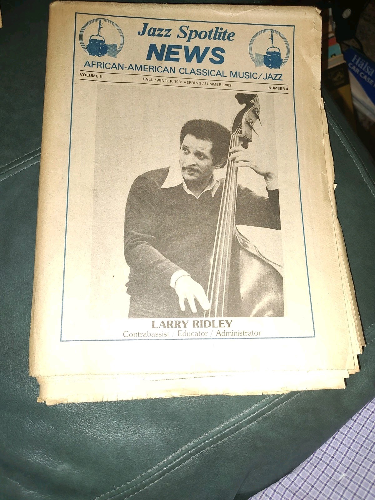 Vintage Jazz Magazine Jazz Spotlite News Fall/Winter 1981 Vintage Jazz Magazine Jazz Spotlite News Fall/Winter 1981