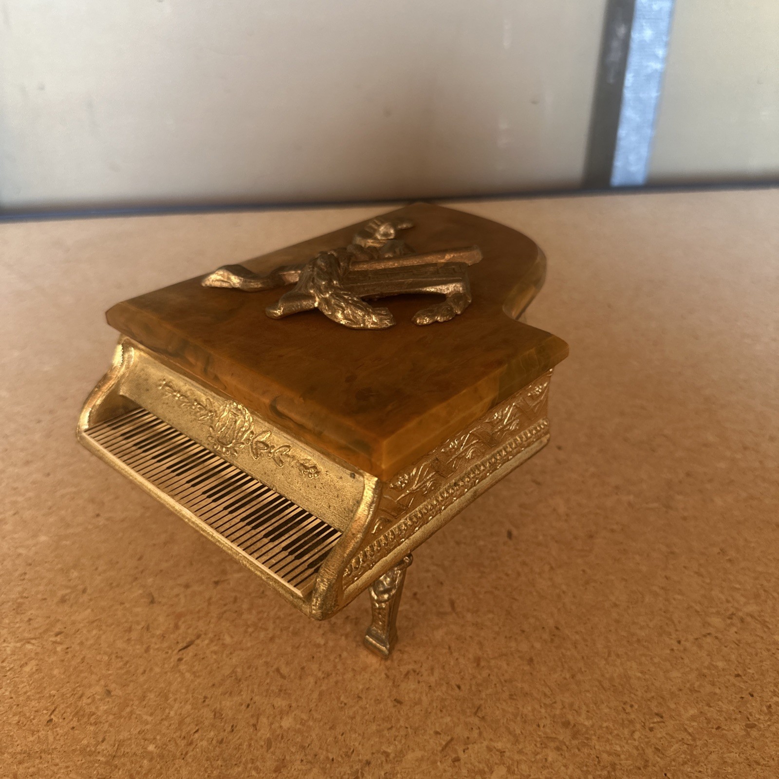 Vintage Thorens Grand Piano Music Box Melody of Love Swiss Movement Working Vintage Thorens Grand Piano Music Box Melody of Love Swiss Movement Working