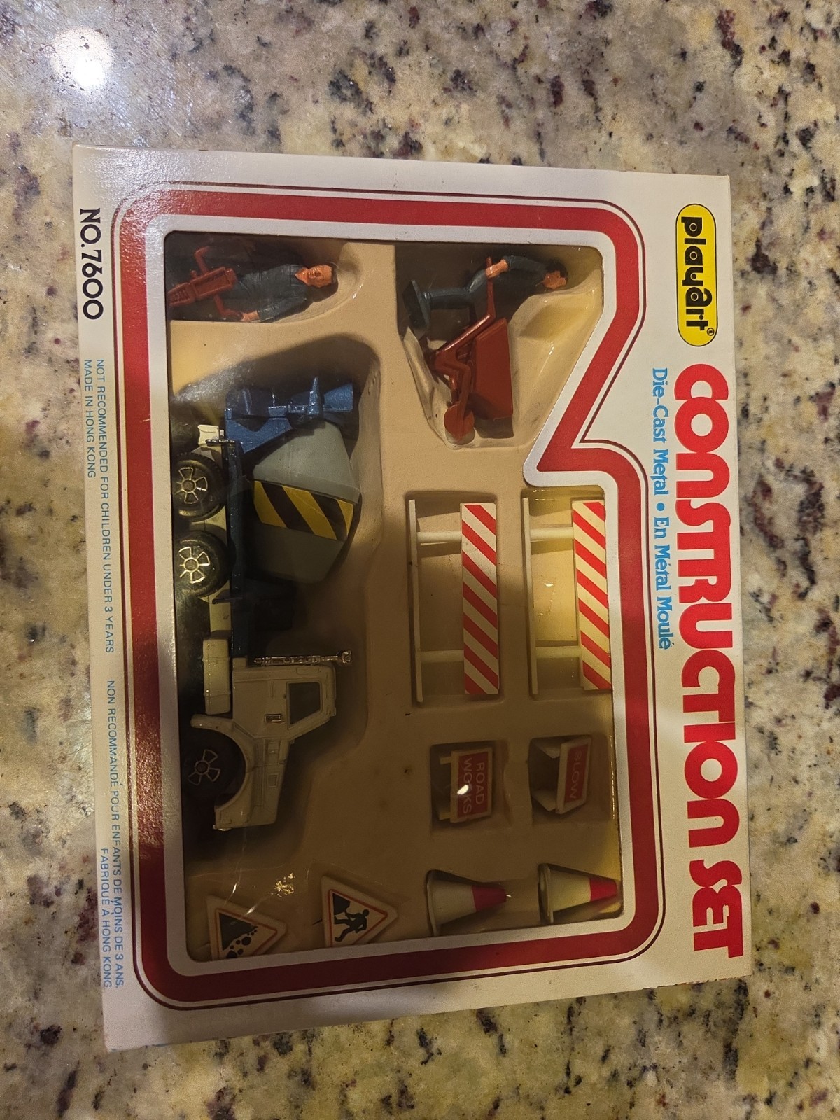 Vintage Playart No 7600 Construction Set Die Cast Cement Truck Boxed Hong Kong Vintage Playart No 7600 Construction Set Die Cast Cement Truck Boxed Hong Kong