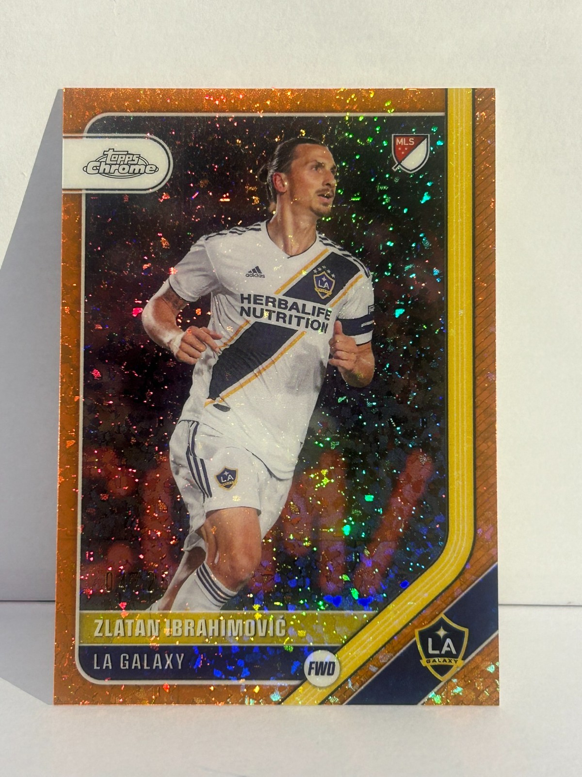 Topps Chrome 2026 MLS Zlatan Ibrahimovic Orange Mini Diamonds /25