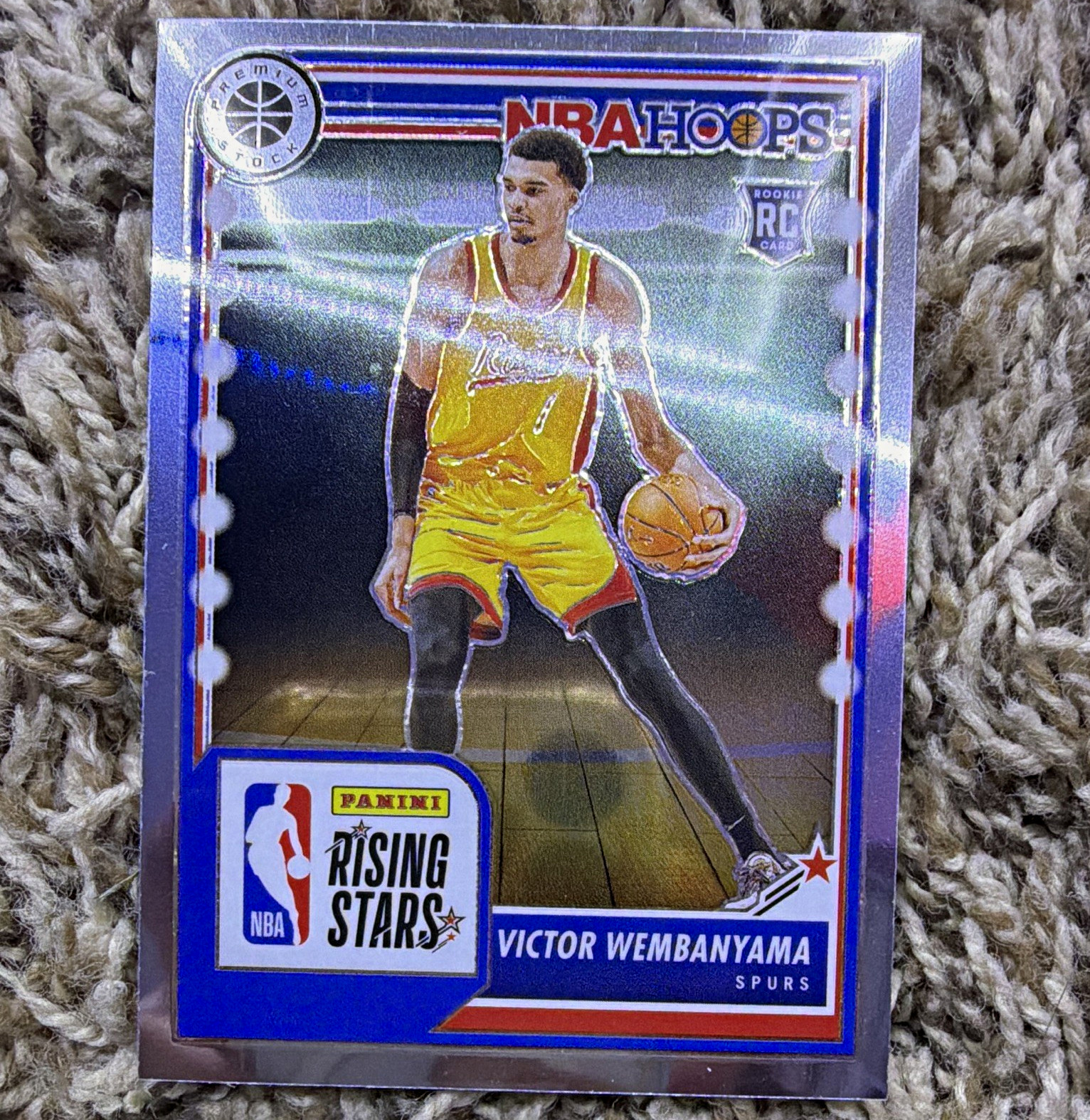 Panini Hoops Premium Stock Victor Wembanyama Spurs Rising Stars RC #282