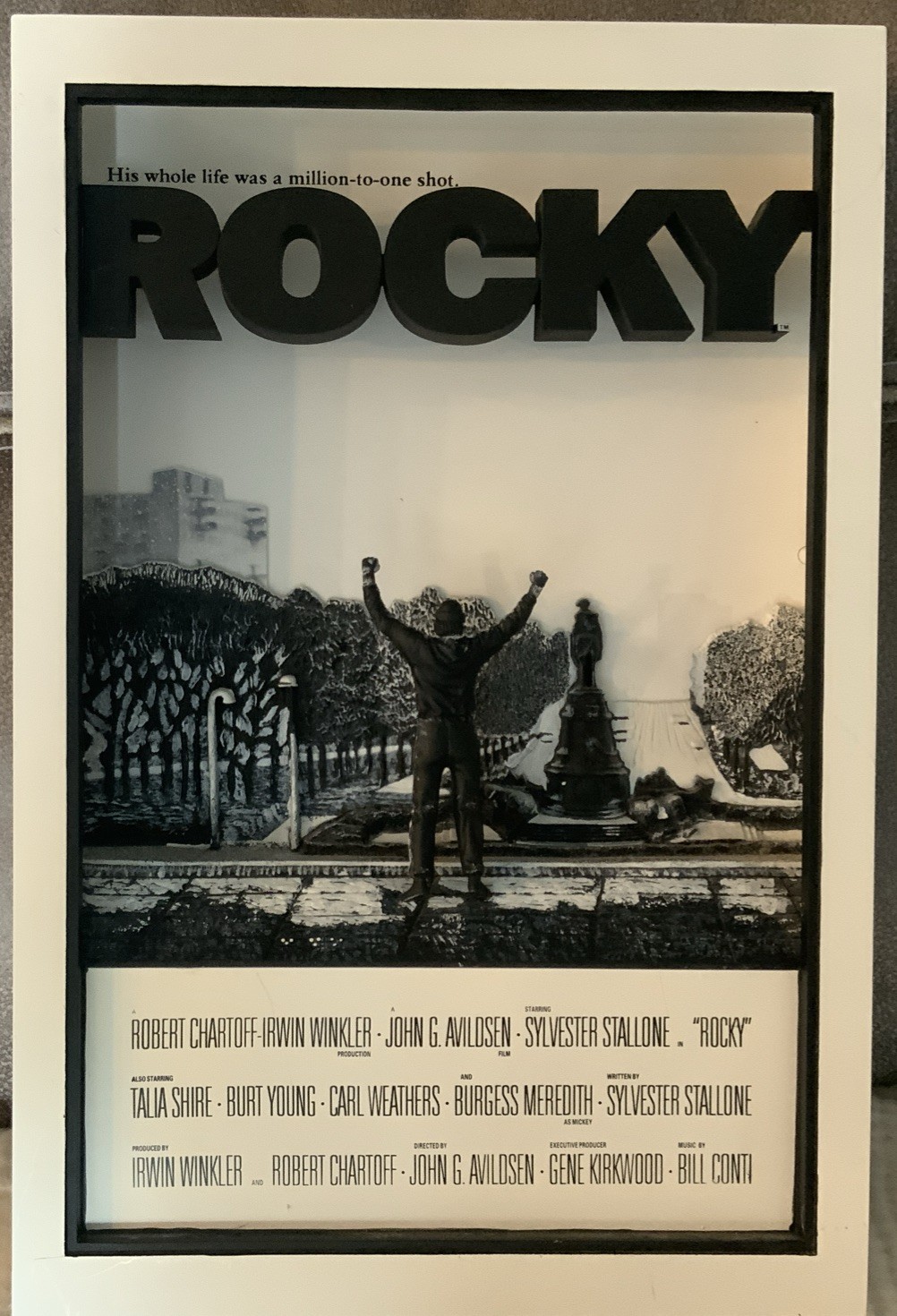 RARE 2007 McFarland\'s Pop Culture ROCKY 3-D Movie Poster RARE 2007 McFarland\'s Pop Culture ROCKY 3-D Movie Poster
