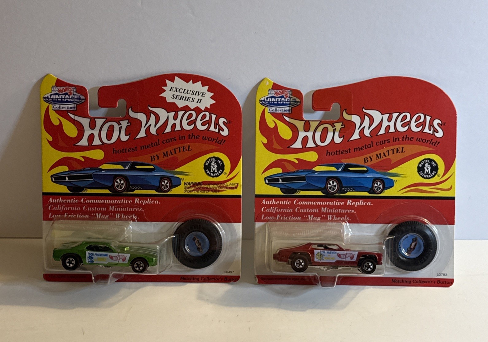 Lot Of 2 VTG. 1993 Hot Wheels Vintage Series II Snake & Mongoose UNOPENED