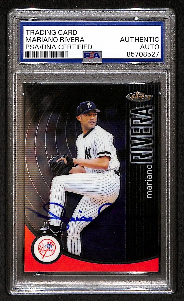 2001 Topps Finest Mariano Rivera Signed/Autographed Card #45 PSA/DNA BA204419 2001 Topps Finest Mariano Rivera Signed/Autographed Card #45 PSA/DNA BA204419