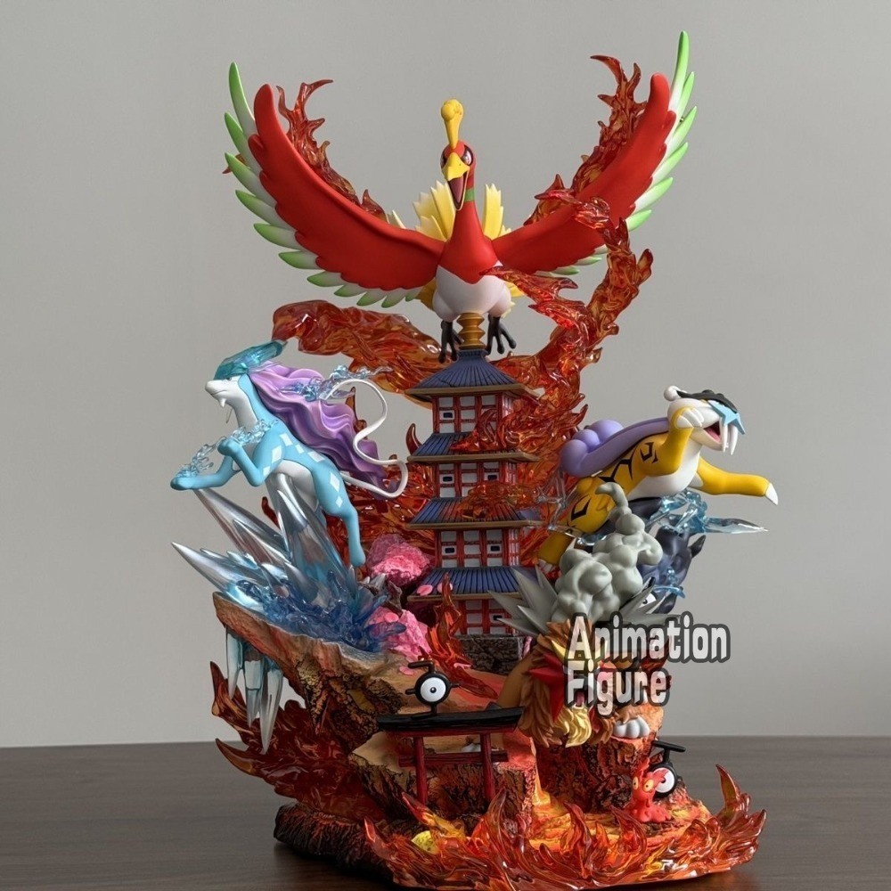 38cm Pokemon Action Figure Suicune Entei Raikou Ho-Oh Large PVC Model Toy Gift 38cm Pokemon Action Figure Suicune Entei Raikou Ho-Oh Large PVC Model Toy Gift