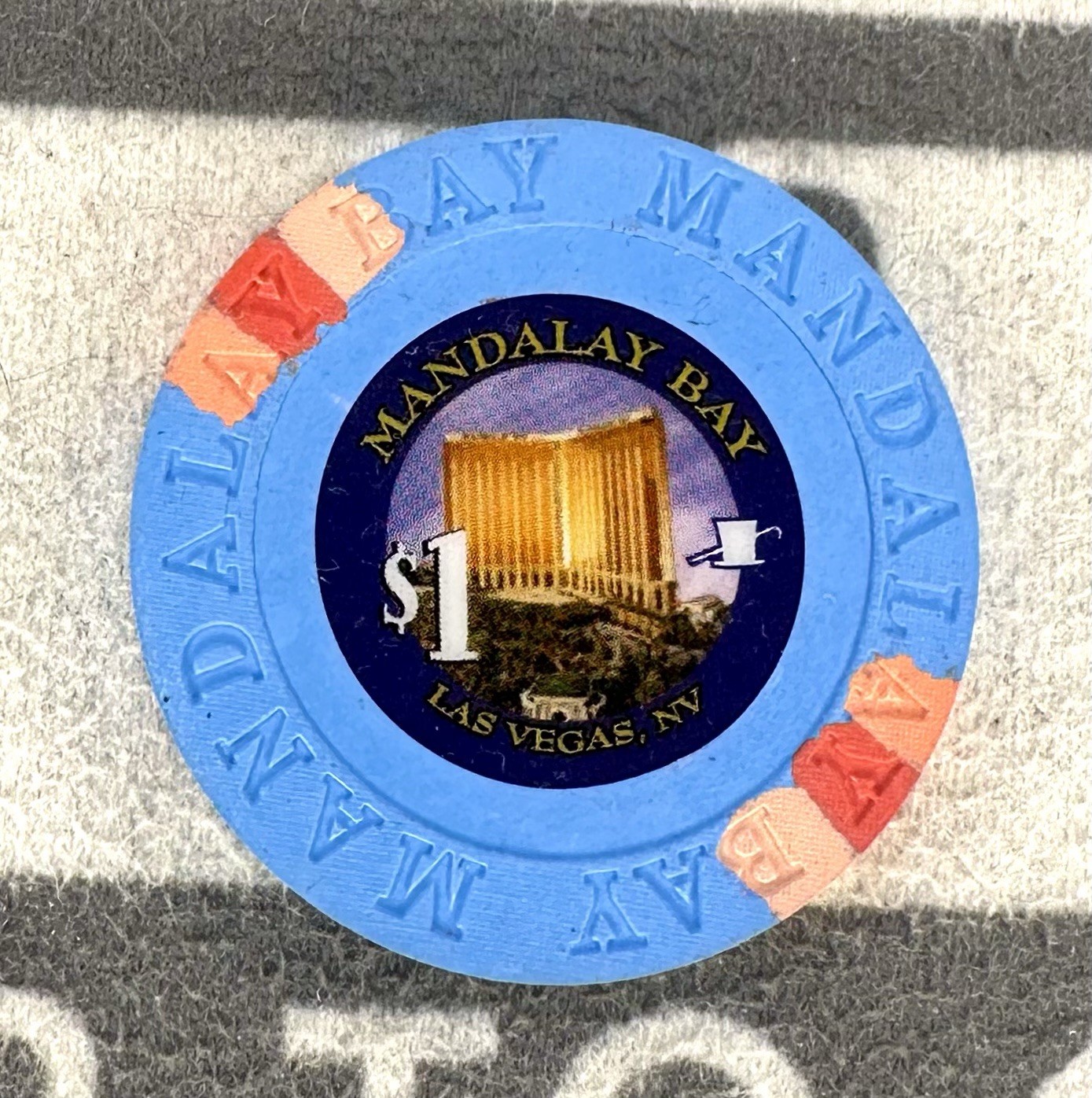 🎰🎲$1 Mandalay Bay Casino Chip Las Vegas 1 Of 26 Strip Properties🎲🎰