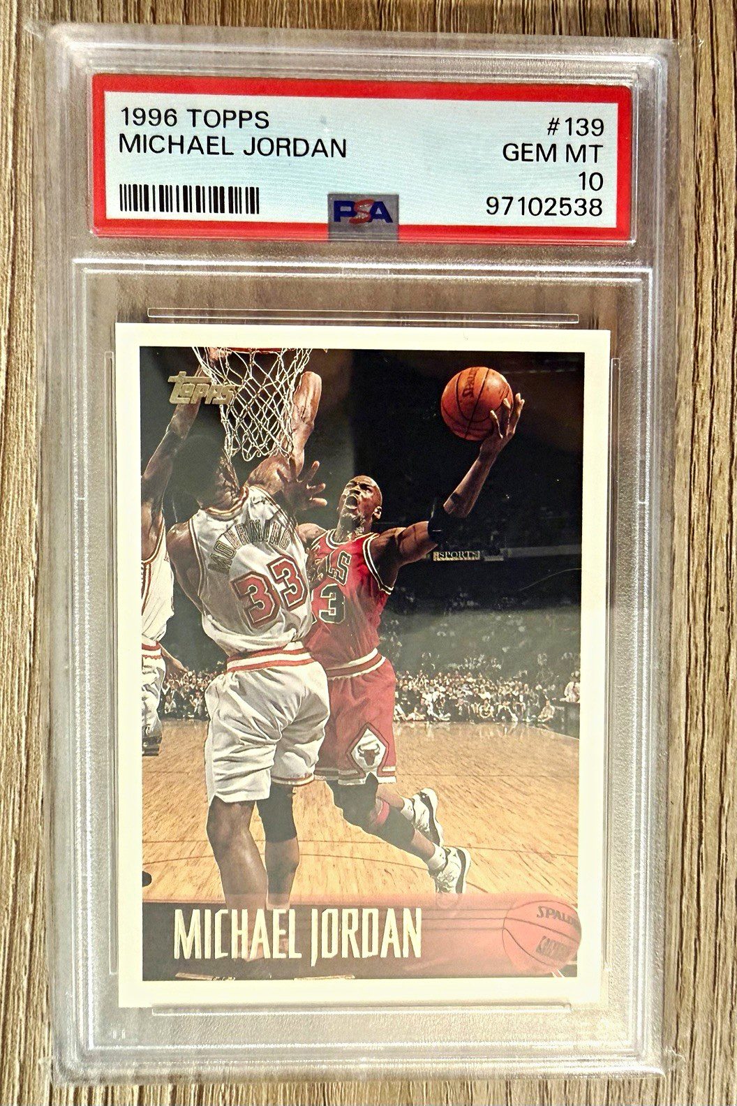 Michael Jordan 1996 Topps #139 PSA 10 - Chicago Bulls