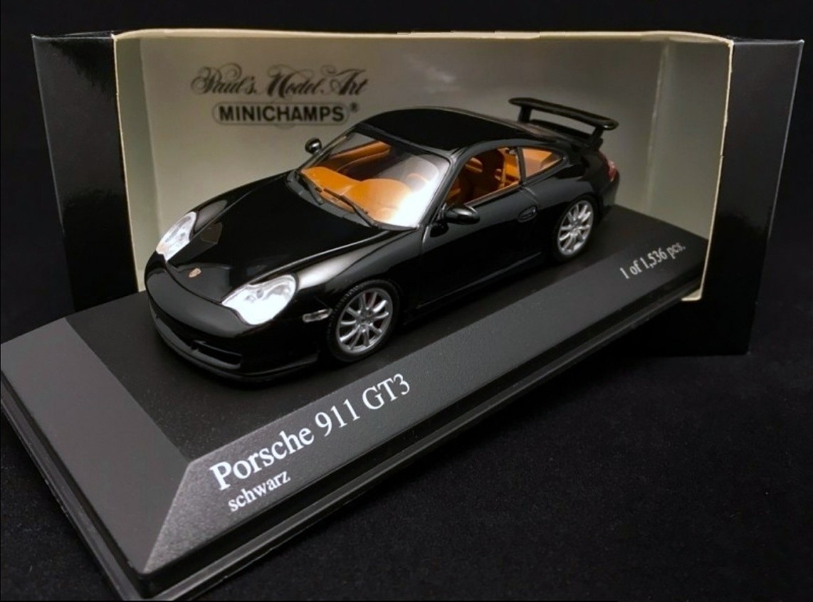 Porsche 911 (996 II) GT3 Black Minichamps 1:43 Rare Porsche 911 (996 II) GT3 Black Minichamps 1:43 Rare
