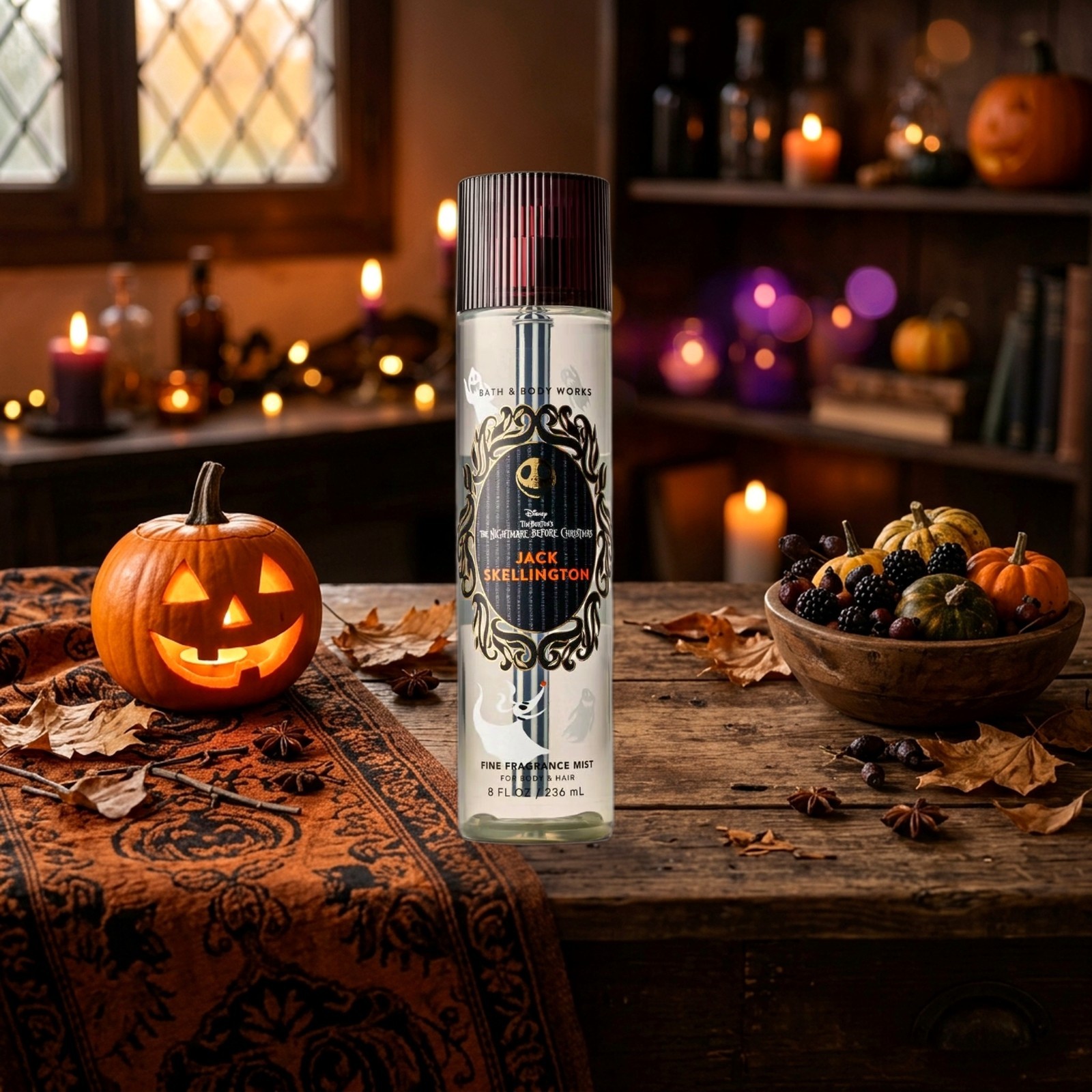 NEW BATH AND BODY WORKS JACK SKELLINGTON BODY MIST 8 FL OZ NEW BATH AND BODY WORKS JACK SKELLINGTON BODY MIST 8 FL OZ