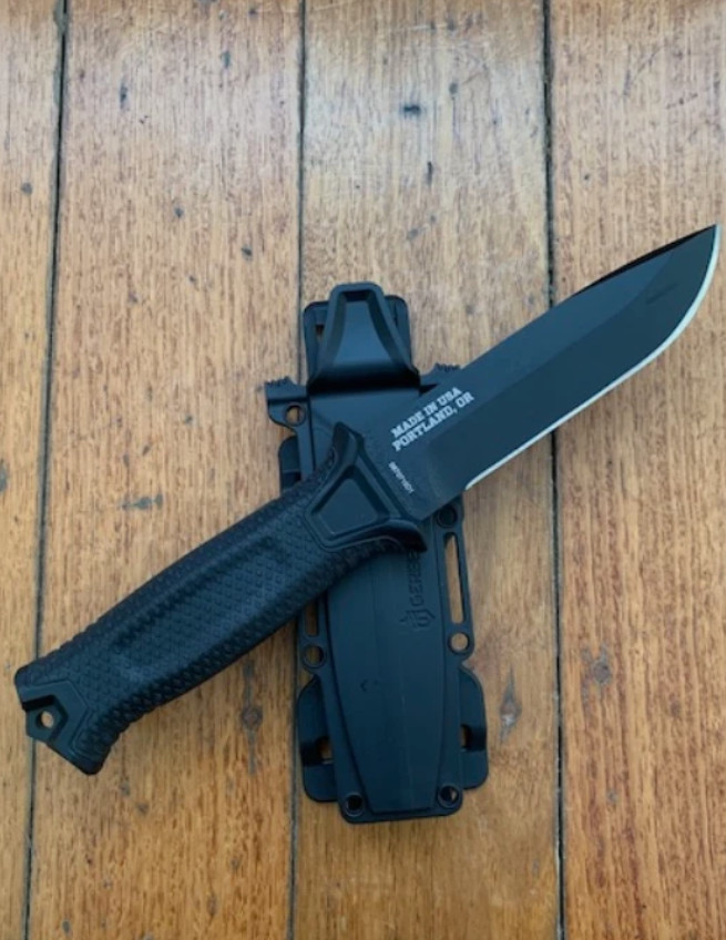 NEW Gerber StrongArm Fixed Blade Knife Full Tang Black Tactical Outdoor Survival NEW Gerber StrongArm Fixed Blade Knife Full Tang Black Tactical Outdoor Survival