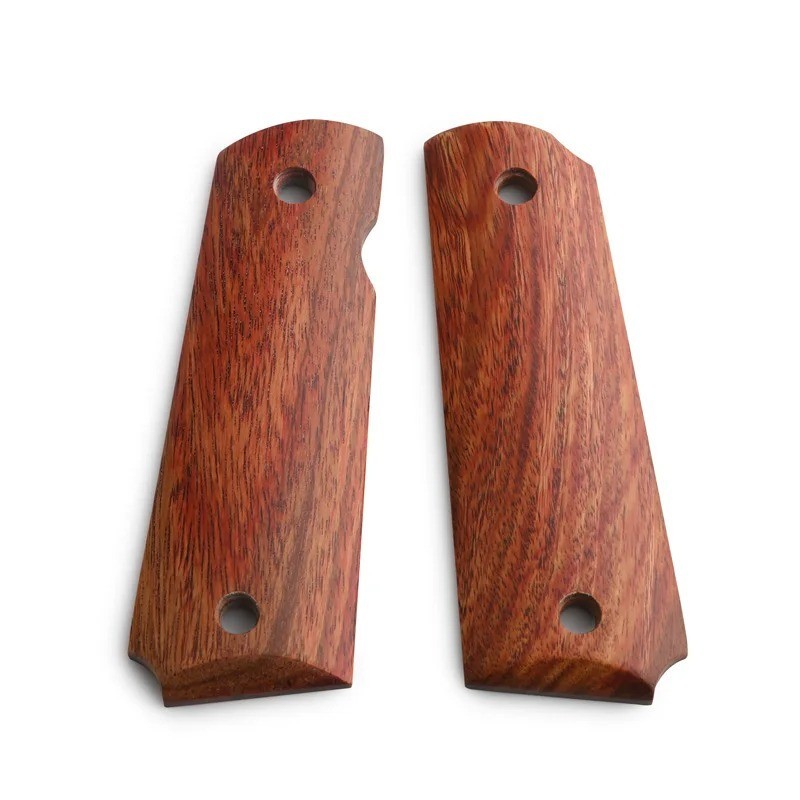 1911 Rosewood Grips Pair Natural Textured Custom Grip Set