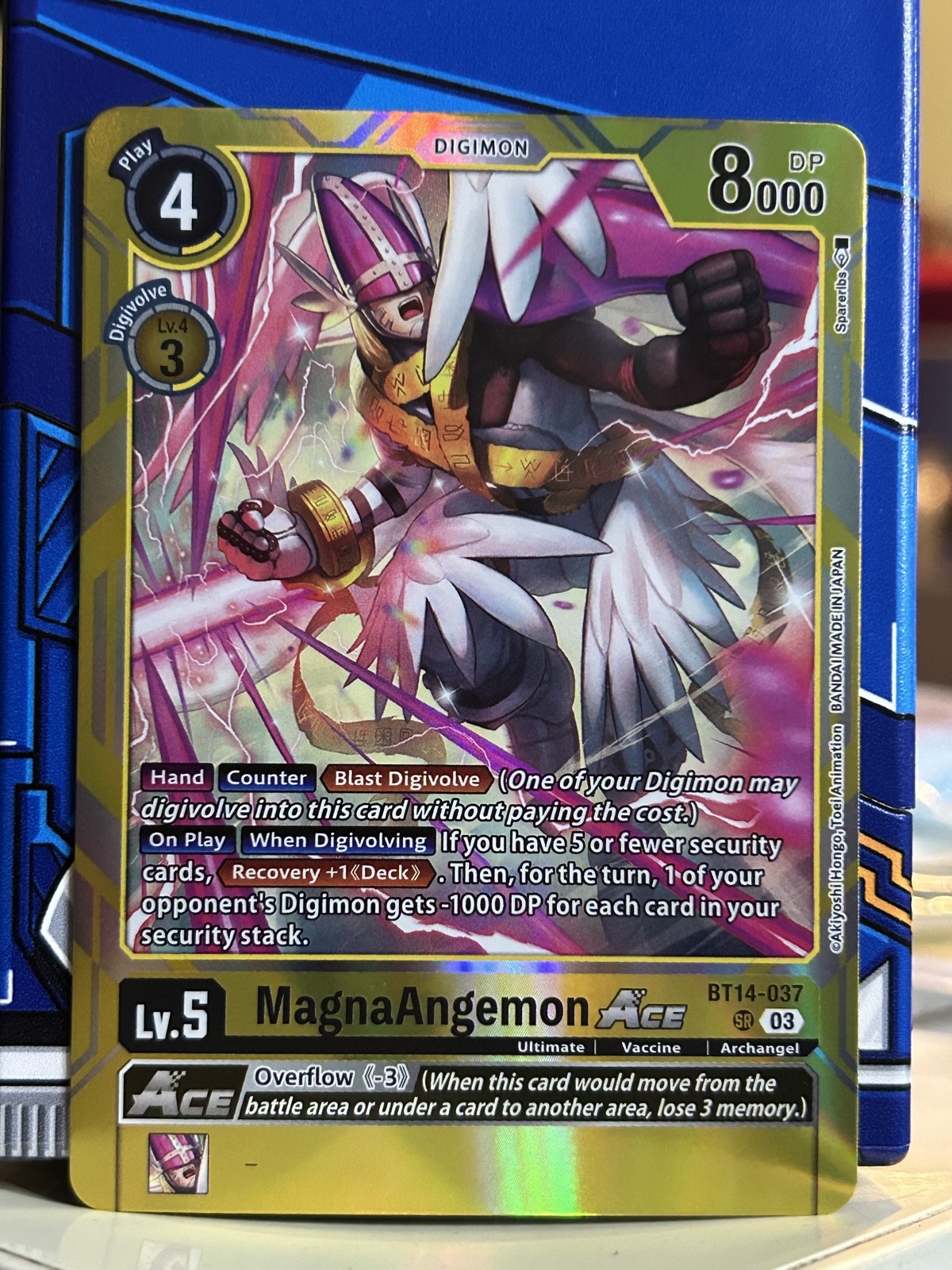 Digimon CCG MagnaAngemon Ace BT14-037 Foil Digimon CCG MagnaAngemon Ace BT14-037 Foil