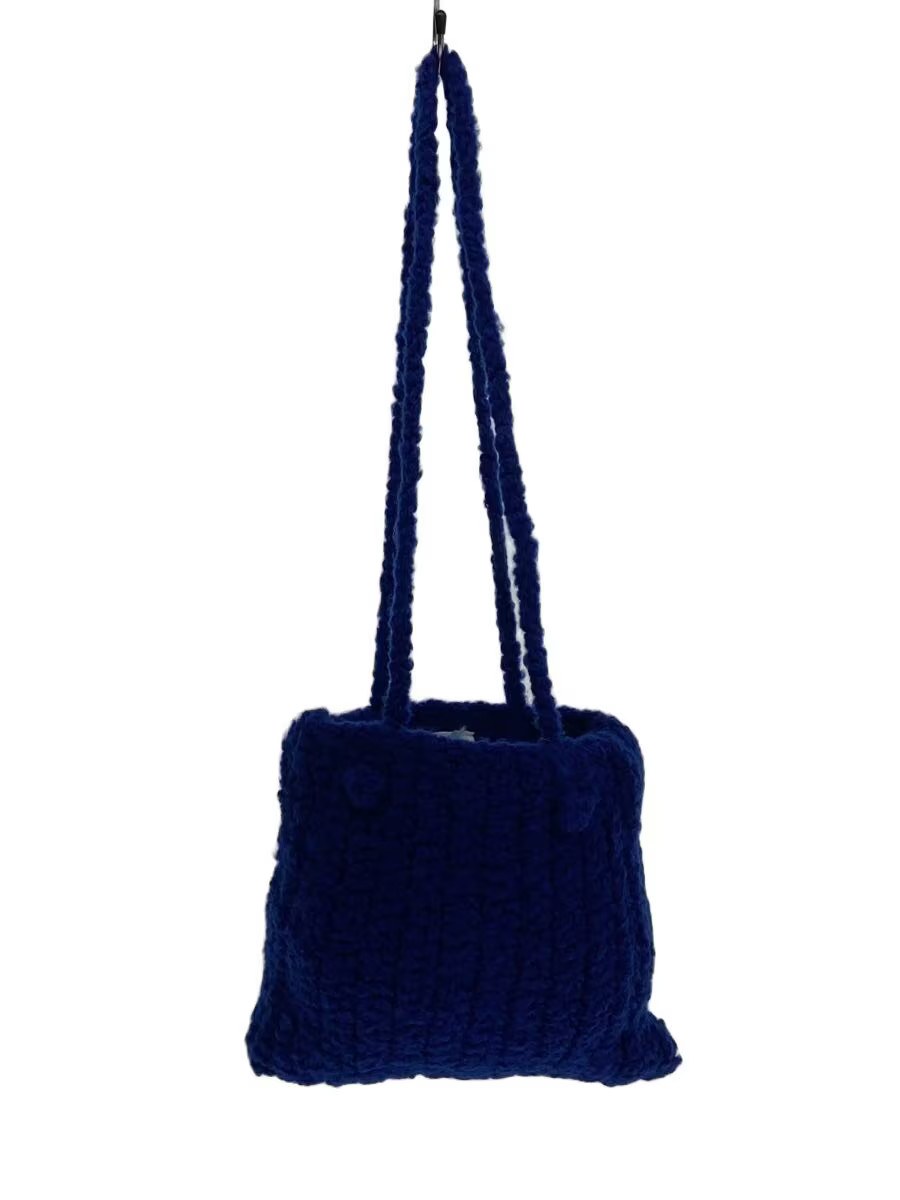 Other Brands KARAKORAM ACCESSORIES Tote Bag Wool BLU Plain