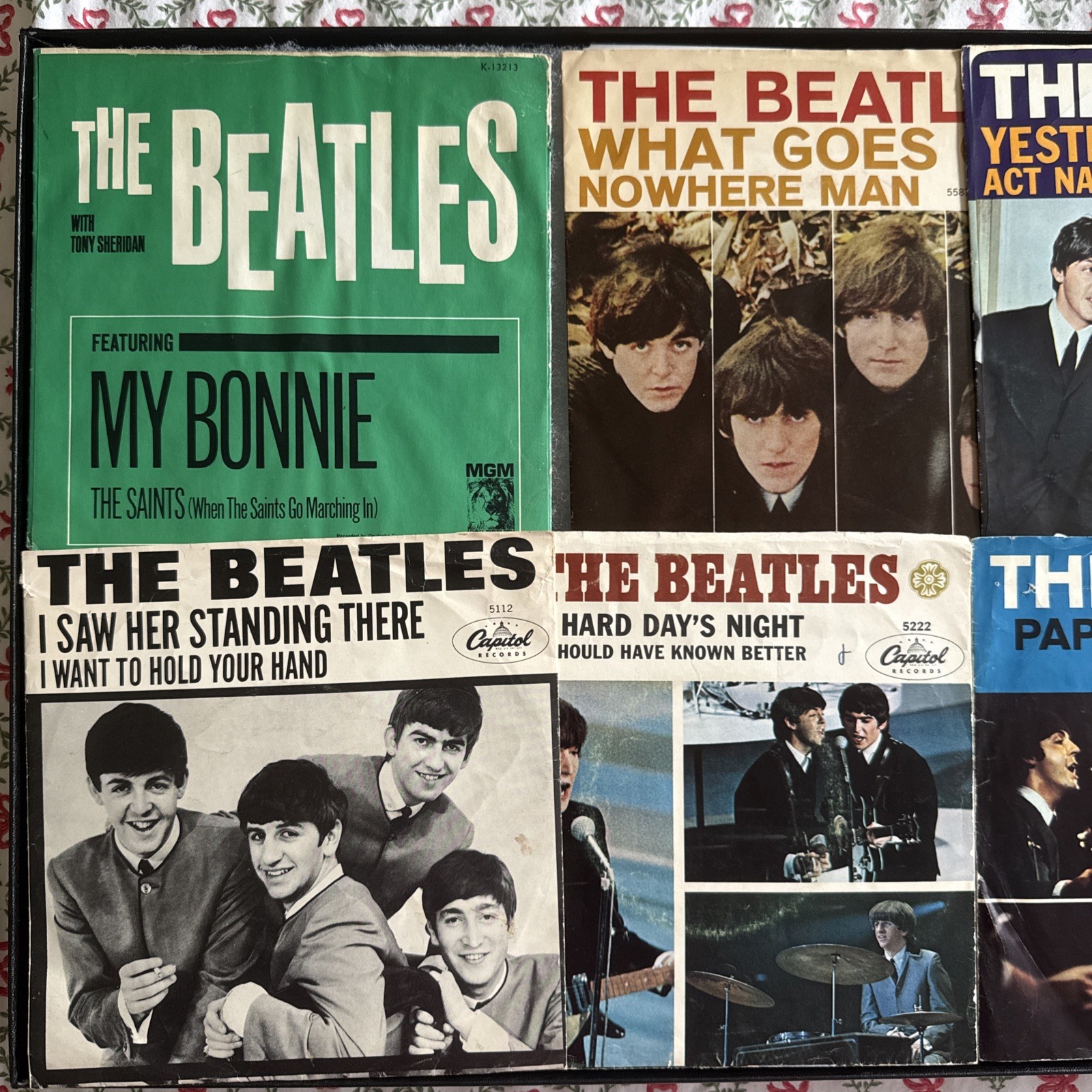Beatles Lot Of 6 45 Records Items Pre Owned Beatles Lot Of 6 45 Records Items Pre Owned