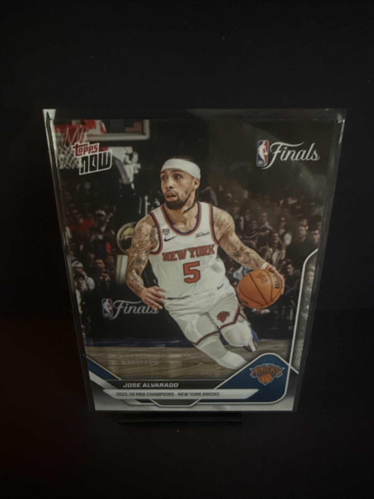 2025-26 Jose Alvarado Topps Now Team Set New York Knicks Finals