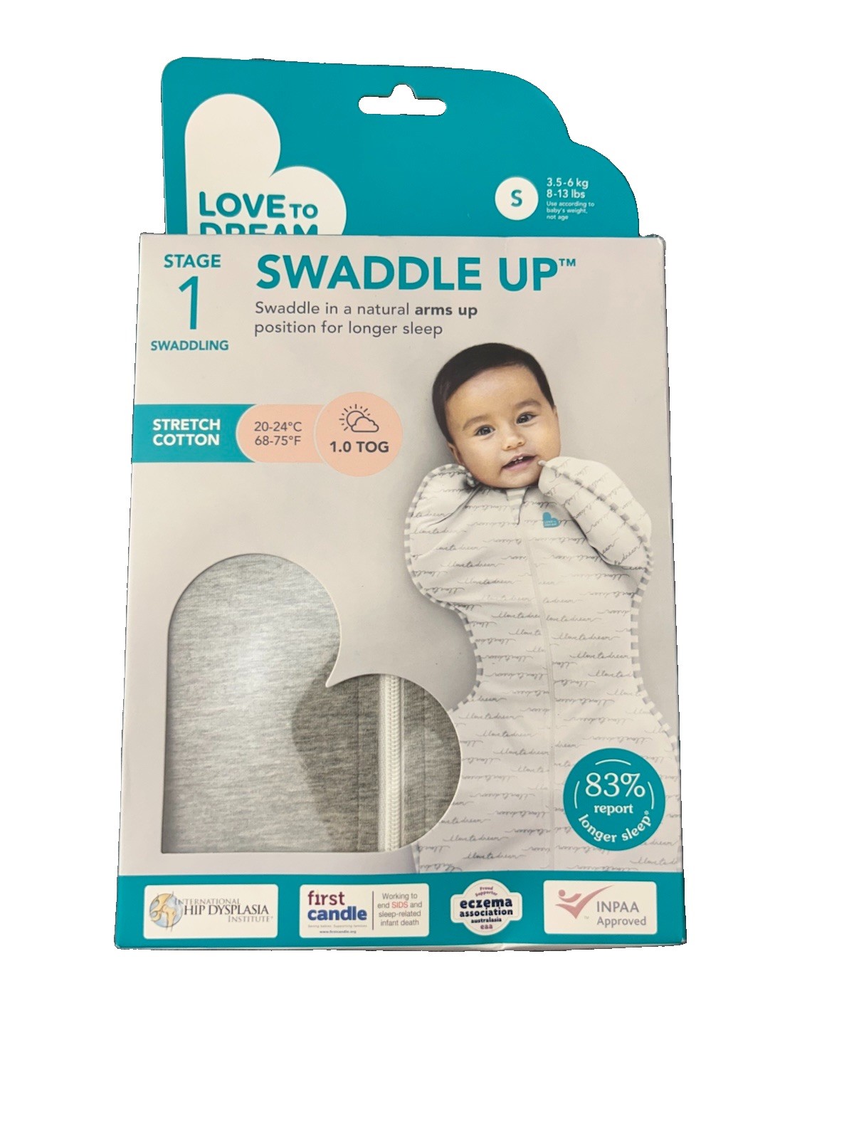 Love to Dream Swaddle up Original NB 1.0TOG 5-8.5Lbs Stage 1 Love to Dream Swaddle up Original NB 1.0TOG 5-8.5Lbs Stage 1