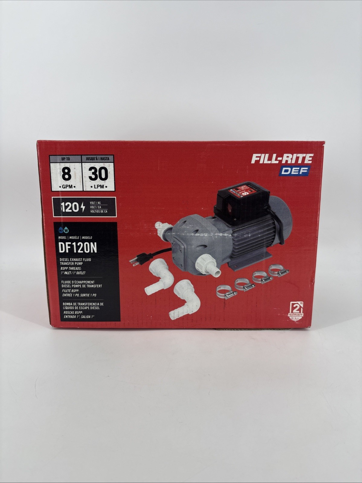 Fill-rite 120V AC DEF Transfer Diesel Exhaust Fluid Transfer Pump DF120N Fill-rite 120V AC DEF Transfer Diesel Exhaust Fluid Transfer Pump DF120N