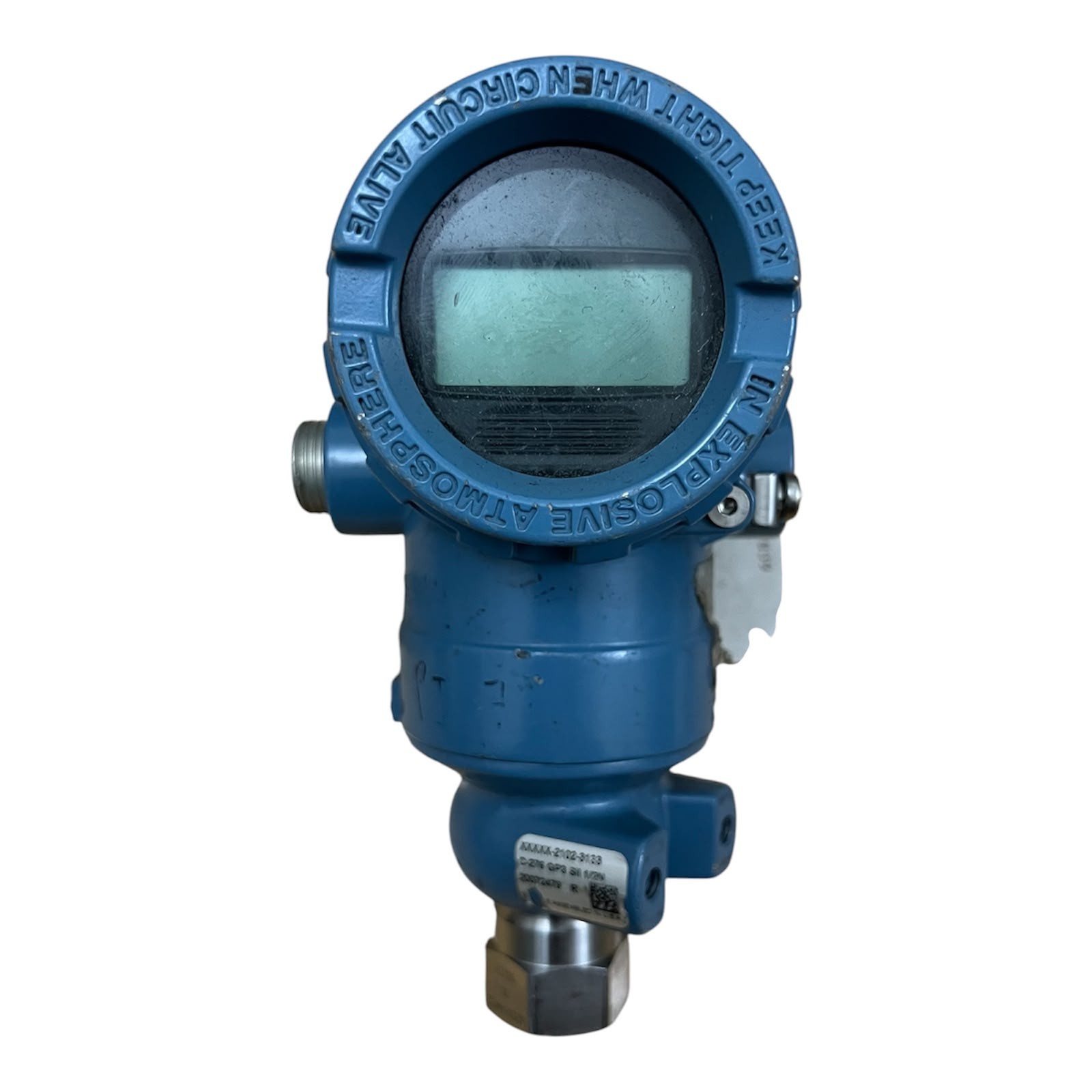 ROSEMOUNT 2051TG3A2B31AS5B4EM5... PRESSURE TRANSMITTER ROSEMOUNT 2051TG3A2B31AS5B4EM5... PRESSURE TRANSMITTER
