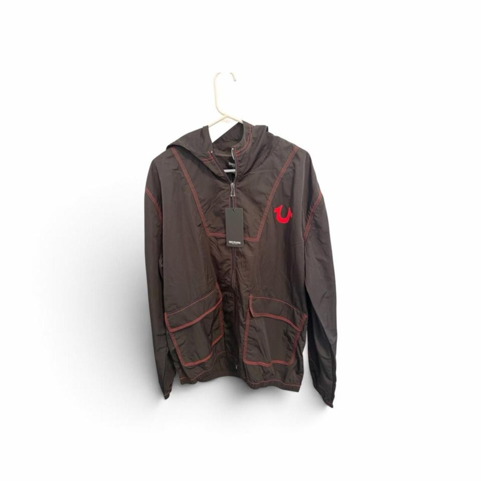 True-religion Men\'s Brown and Black Jacket True-religion Men\'s Brown and Black Jacket