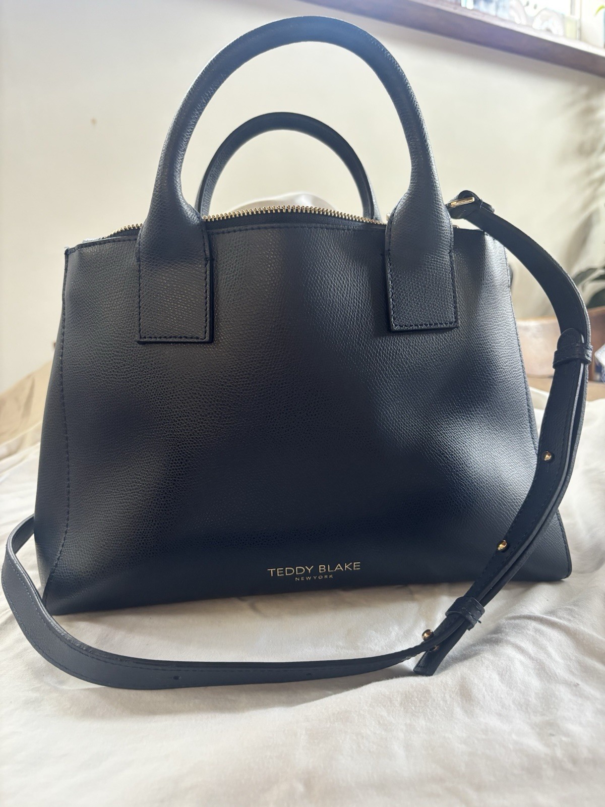 Teddy Blake Navy 3 Compartment Handbag