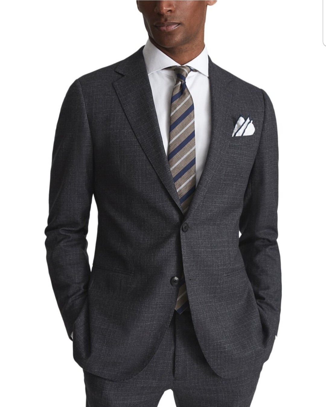 Reiss Dunn Wool jacket Charcoal Men\'s 100% Wool Size 38 Reiss Dunn Wool jacket Charcoal Men\'s 100% Wool Size 38