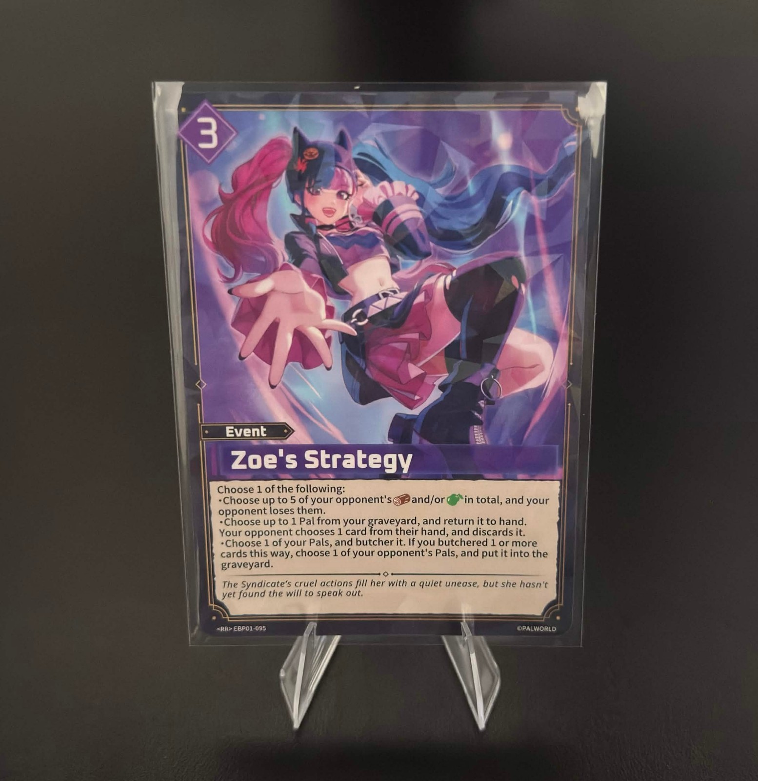 Palworld Zoe's Strategy EBP01-095 RR Holo Foil Event Card