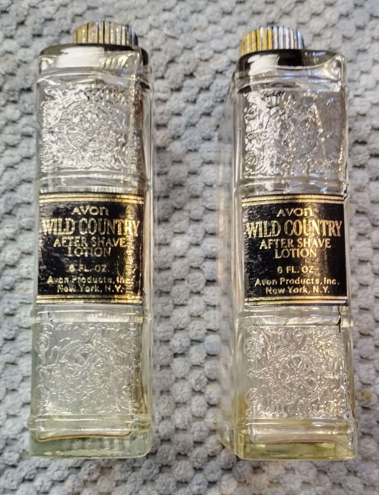 2 Avon First Edition Wild Country Aftershave Lotion 6oz Book Bottle (Empty)