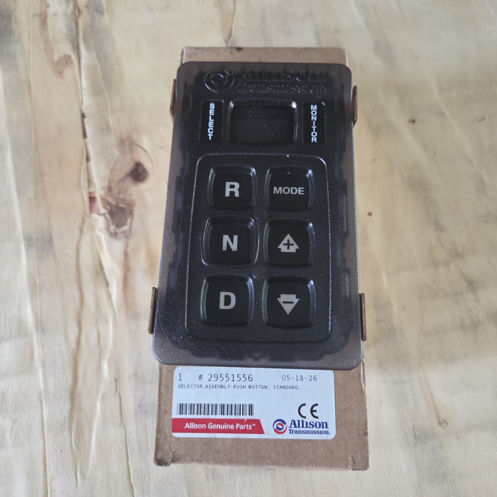 Allison Genuine Parts 29551556 Selector Assembly Push Button Allison Genuine Parts 29551556 Selector Assembly Push Button