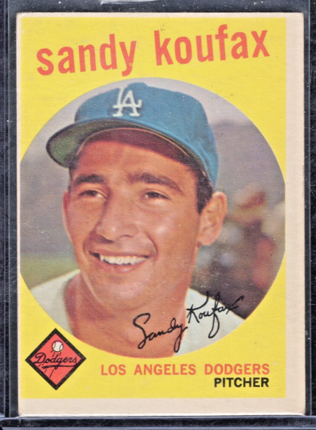 1959 Topps Baseball Sandy Koufax #163 VgEx+ (OC)