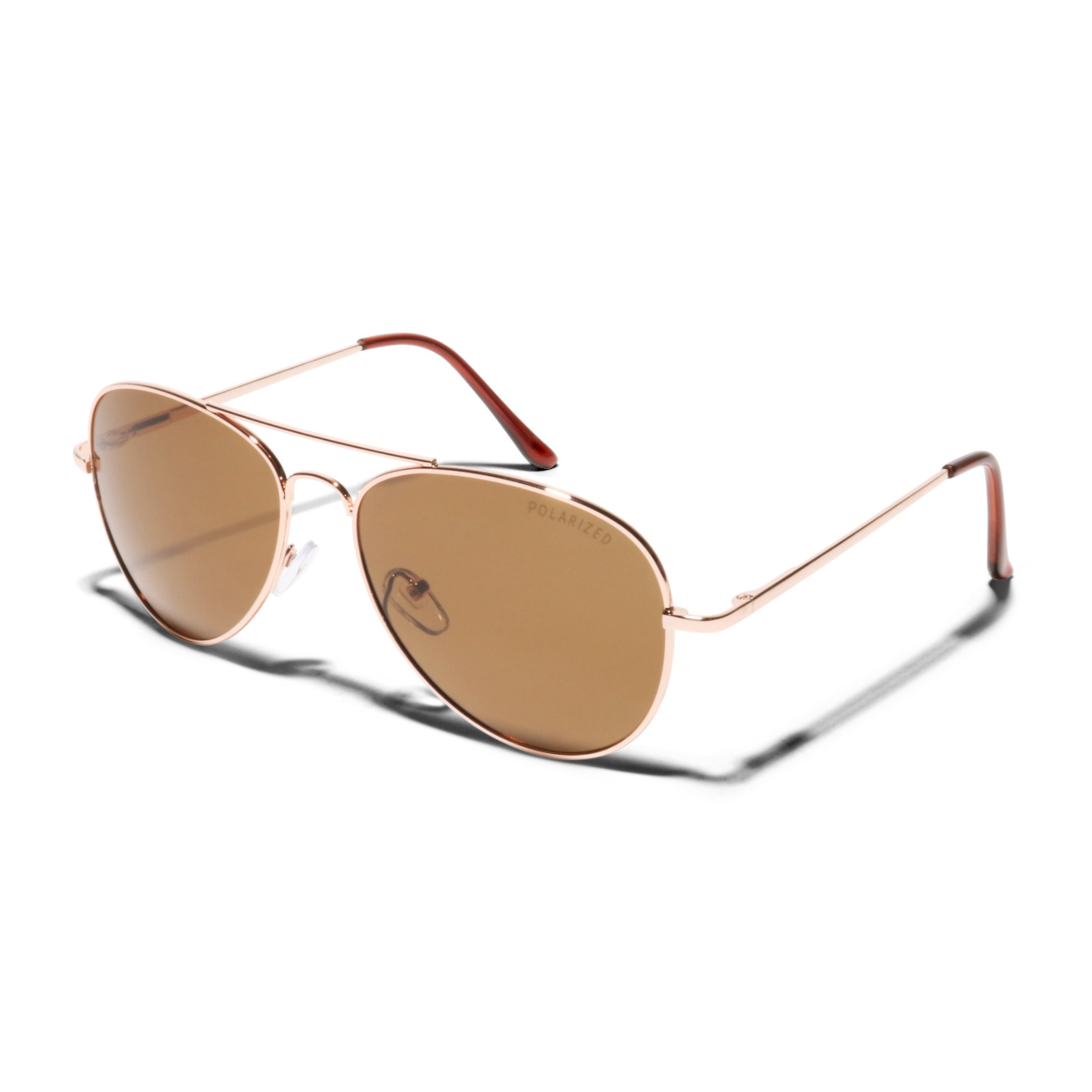 ShadyVEU Casual Classic Bomber Aviator Metal Wire Gold POLARIZED HD Sunglasses