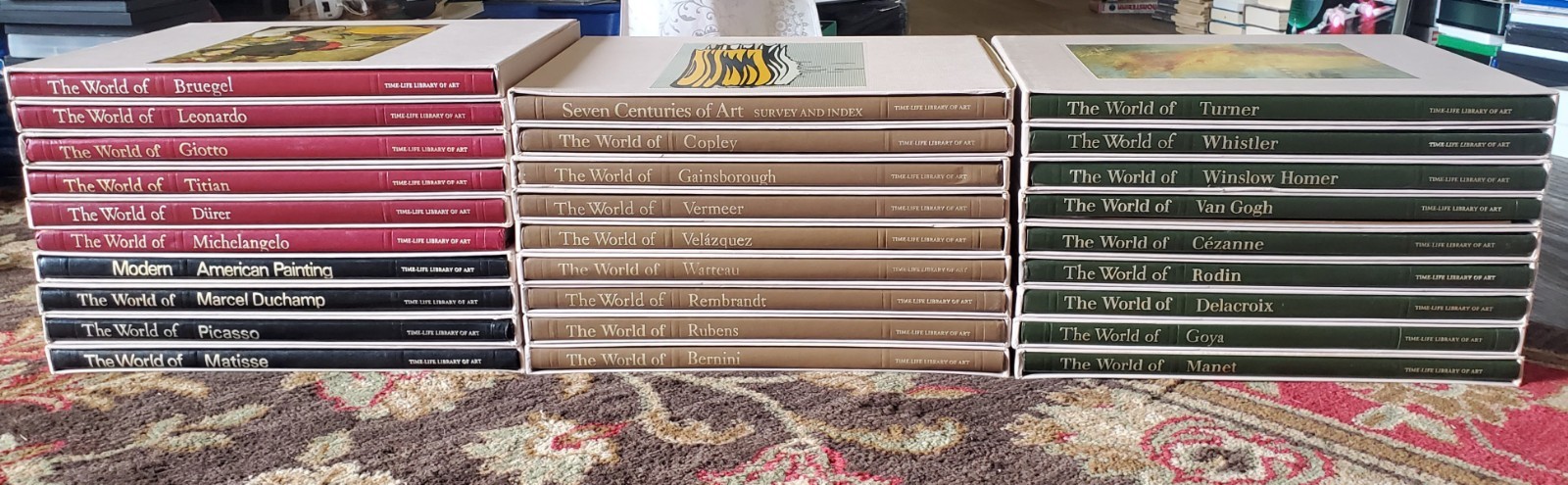 Time-Life Library of Art Complete 28 Volume Set Vintage Hardcover Slipcases