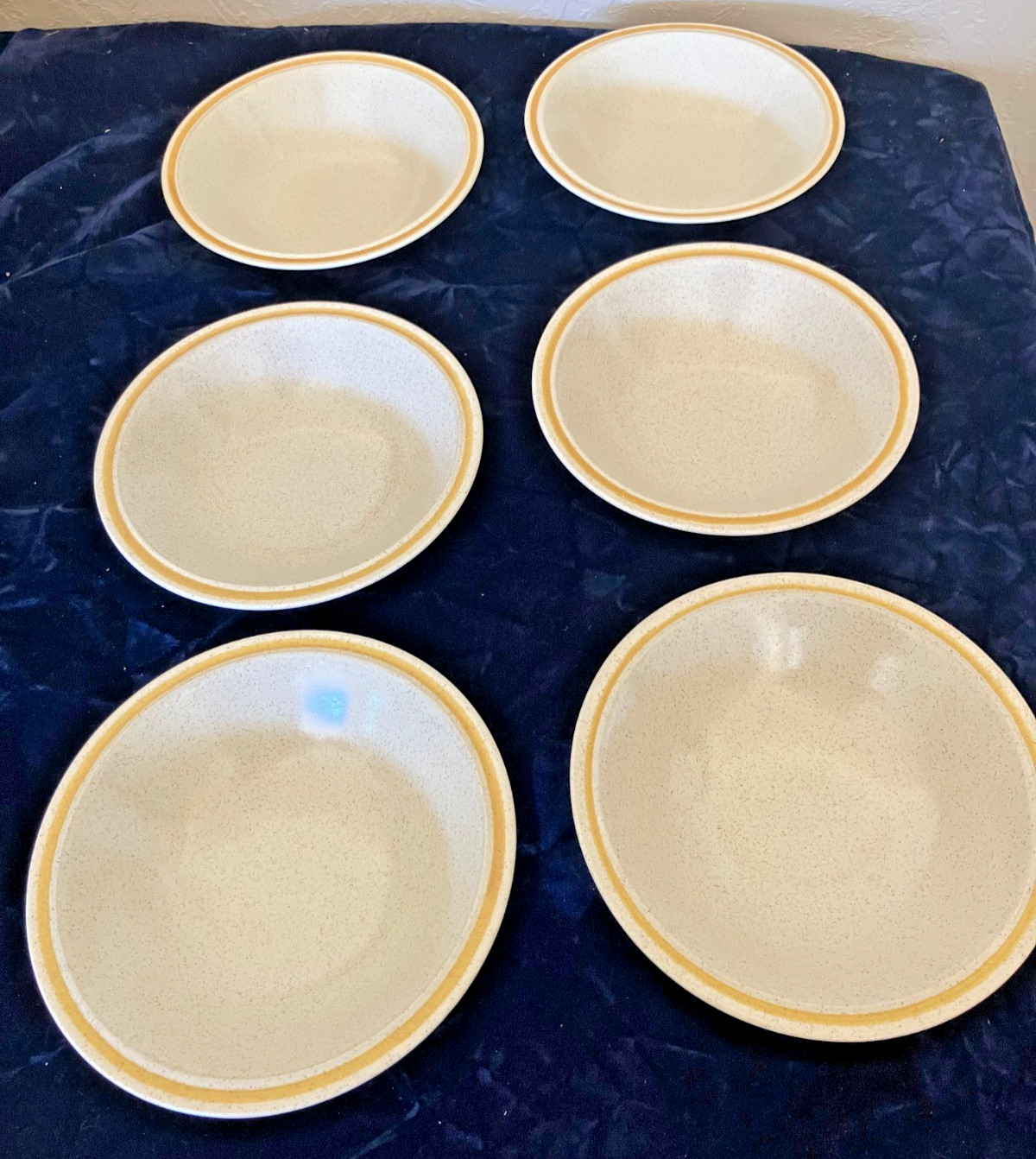 Vintage Hearthside Garden Festival Set of 6 Cereal Bowls 6 3/4\