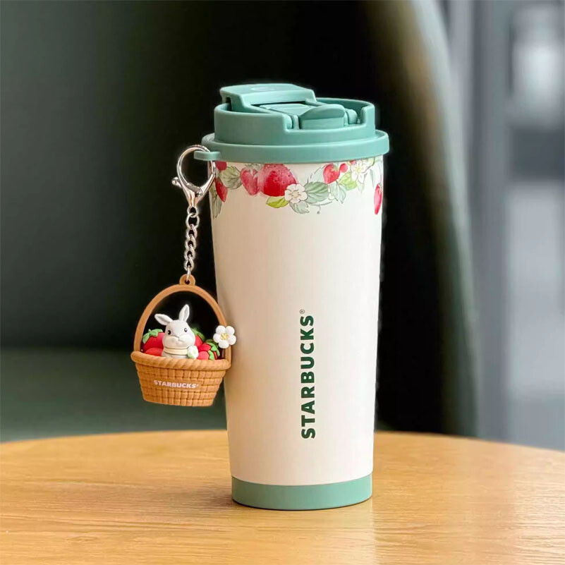 Authentic Starbucks 2024 Strawberry & Rabbit 16oz Stainless Cup Good Time Series Authentic Starbucks 2024 Strawberry & Rabbit 16oz Stainless Cup Good Time Series