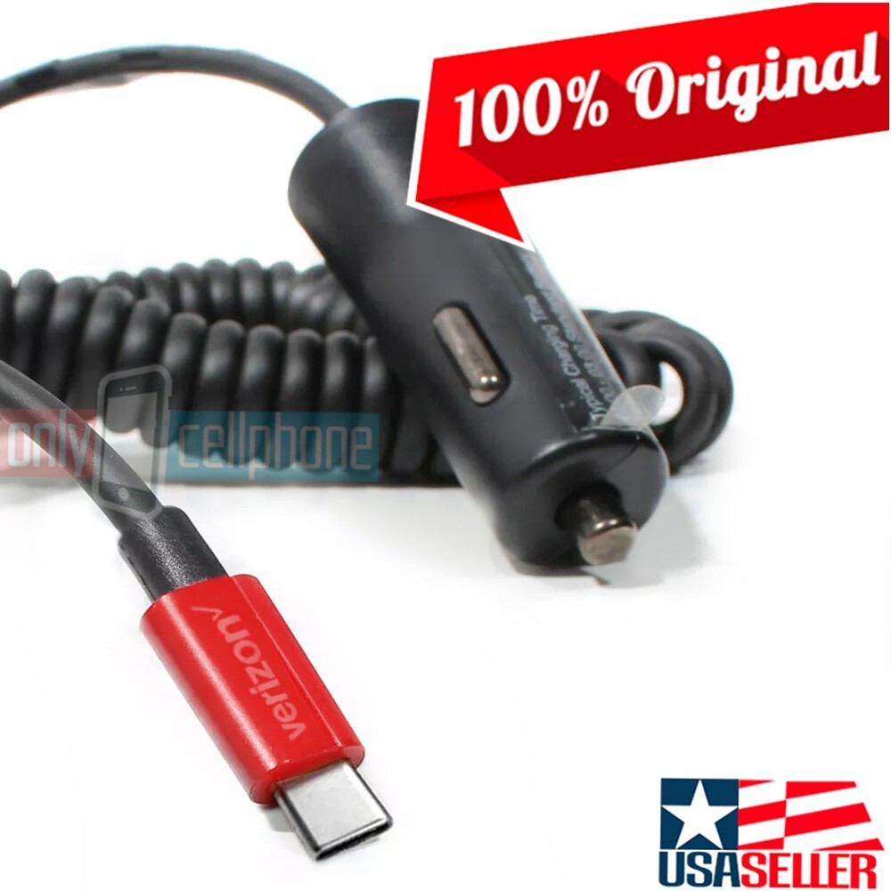 Original OEM Verizon 30W FAST Car Charger for iPhone 16/15/Pro/Max/Plus