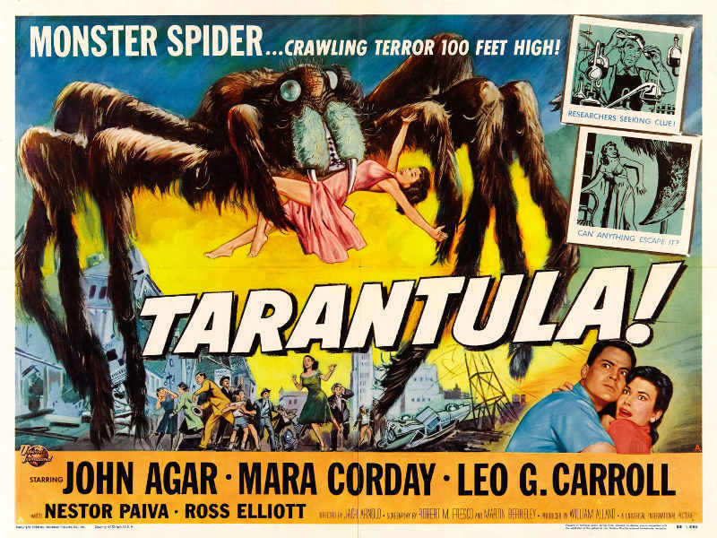 1955 TARANTULA VINTAGE MOVIE POSTER PRINT STYLE A 18x24 9MIL PAPER