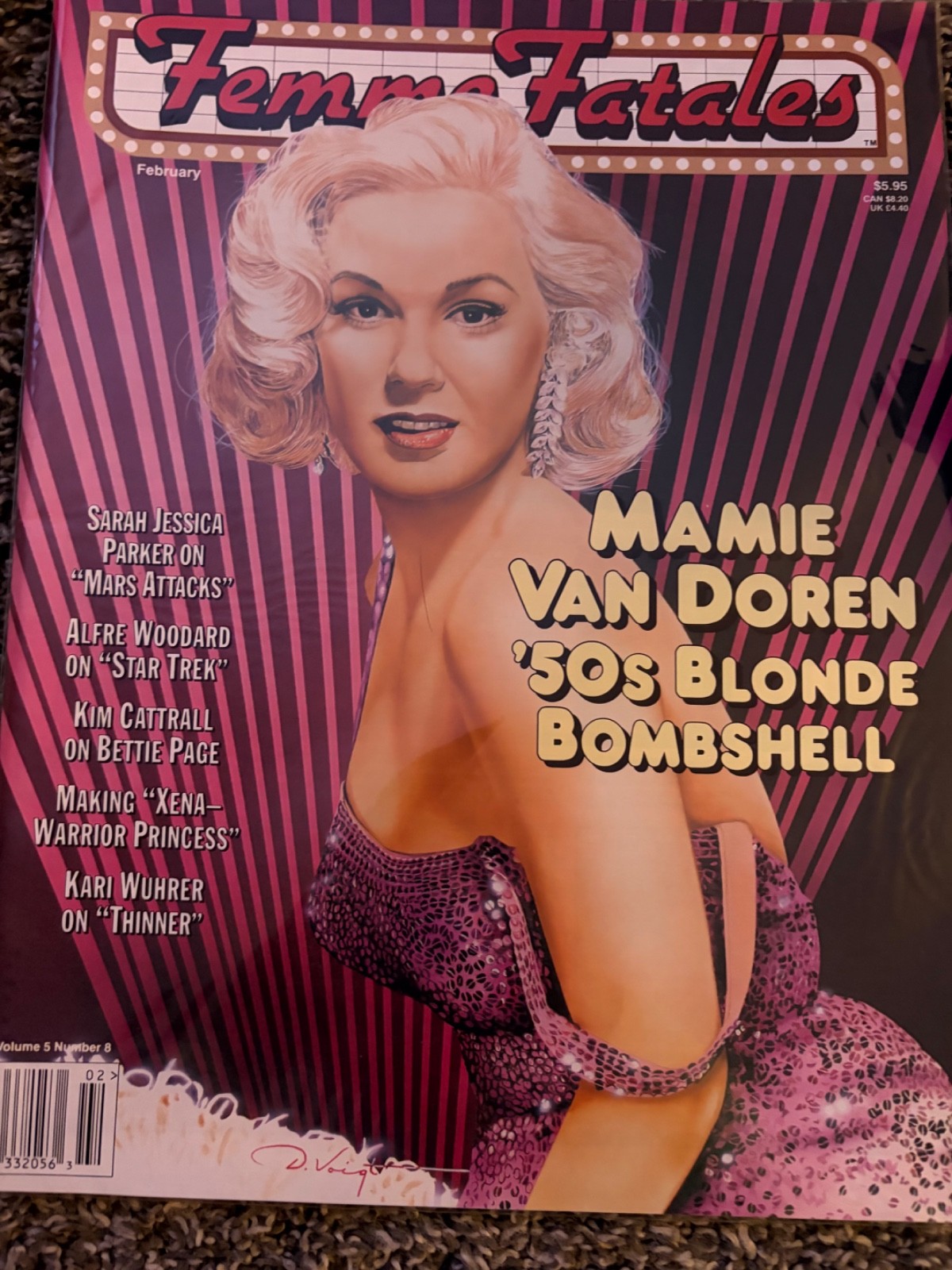 Femme Fatales -ADULT Magazine 1997 Mamie Van Doren \'50s Blonde Bombshell N MINT Femme Fatales -ADULT Magazine 1997 Mamie Van Doren \'50s Blonde Bombshell N MINT