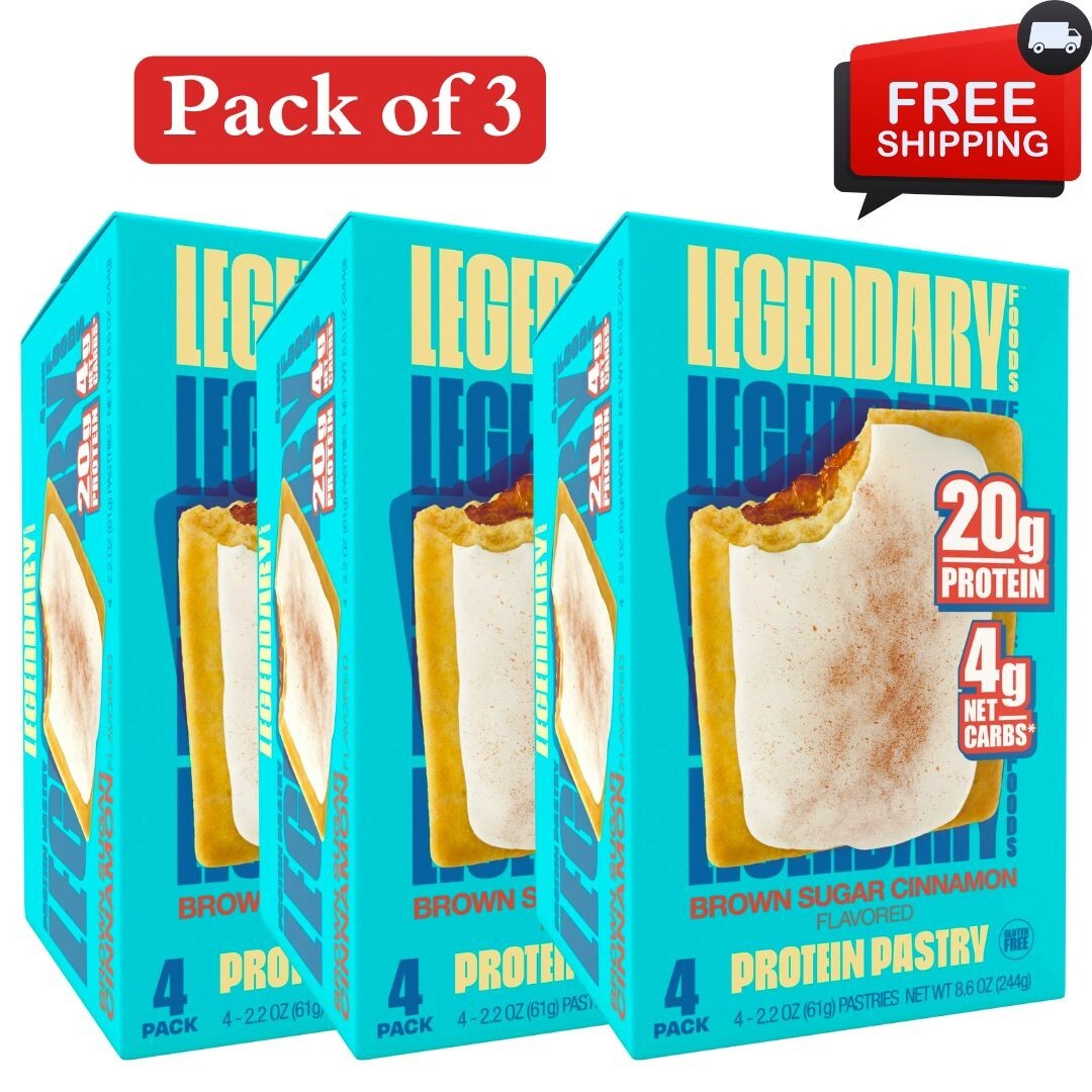 Legendary Foods Protein Pastry - Brown Sugar Cinnamon 12 Pack (3 box) Legendary Foods Protein Pastry - Brown Sugar Cinnamon 12 Pack (3 box)