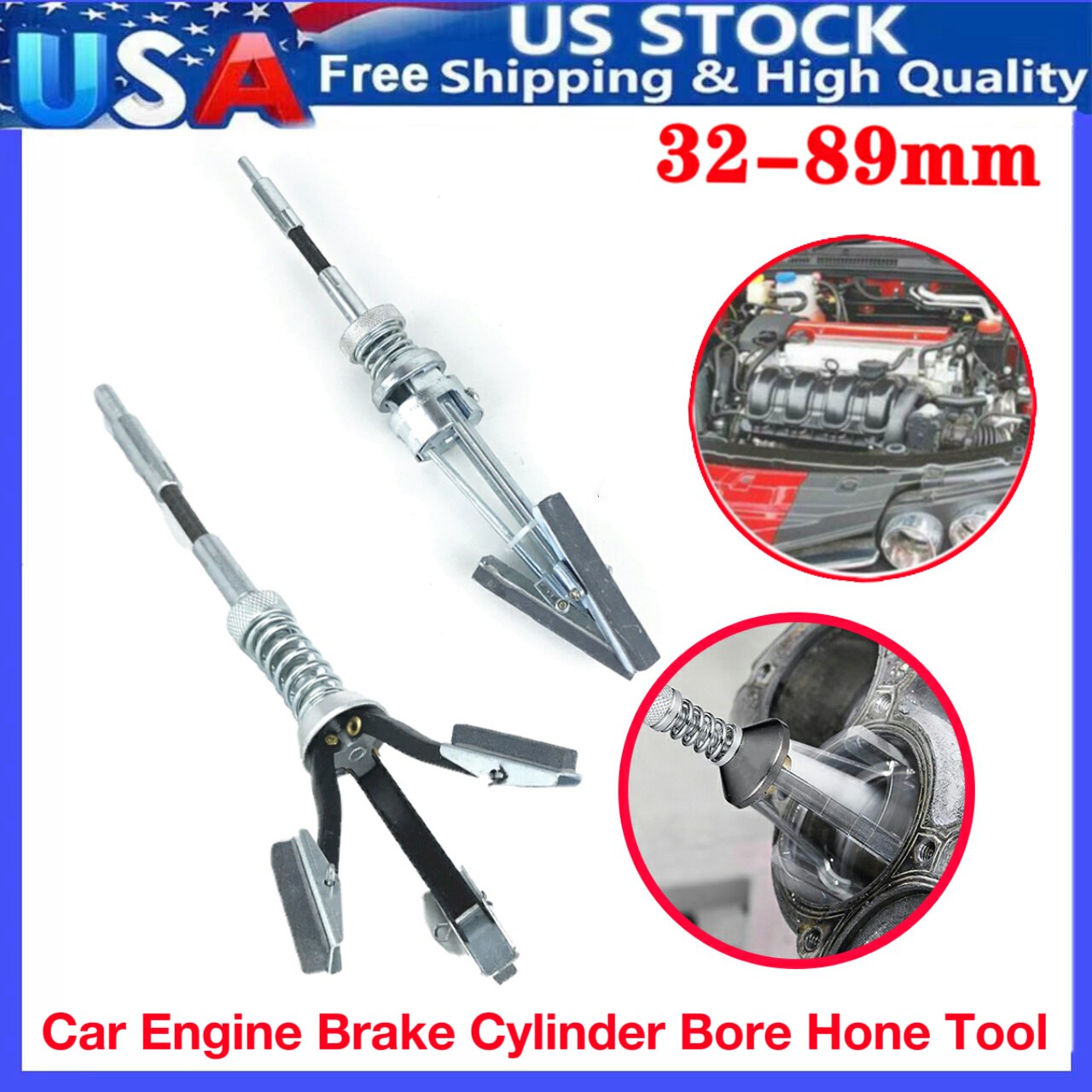 Cal Van Disc Brake & Small Engine Cylinder Hone 1-1/4