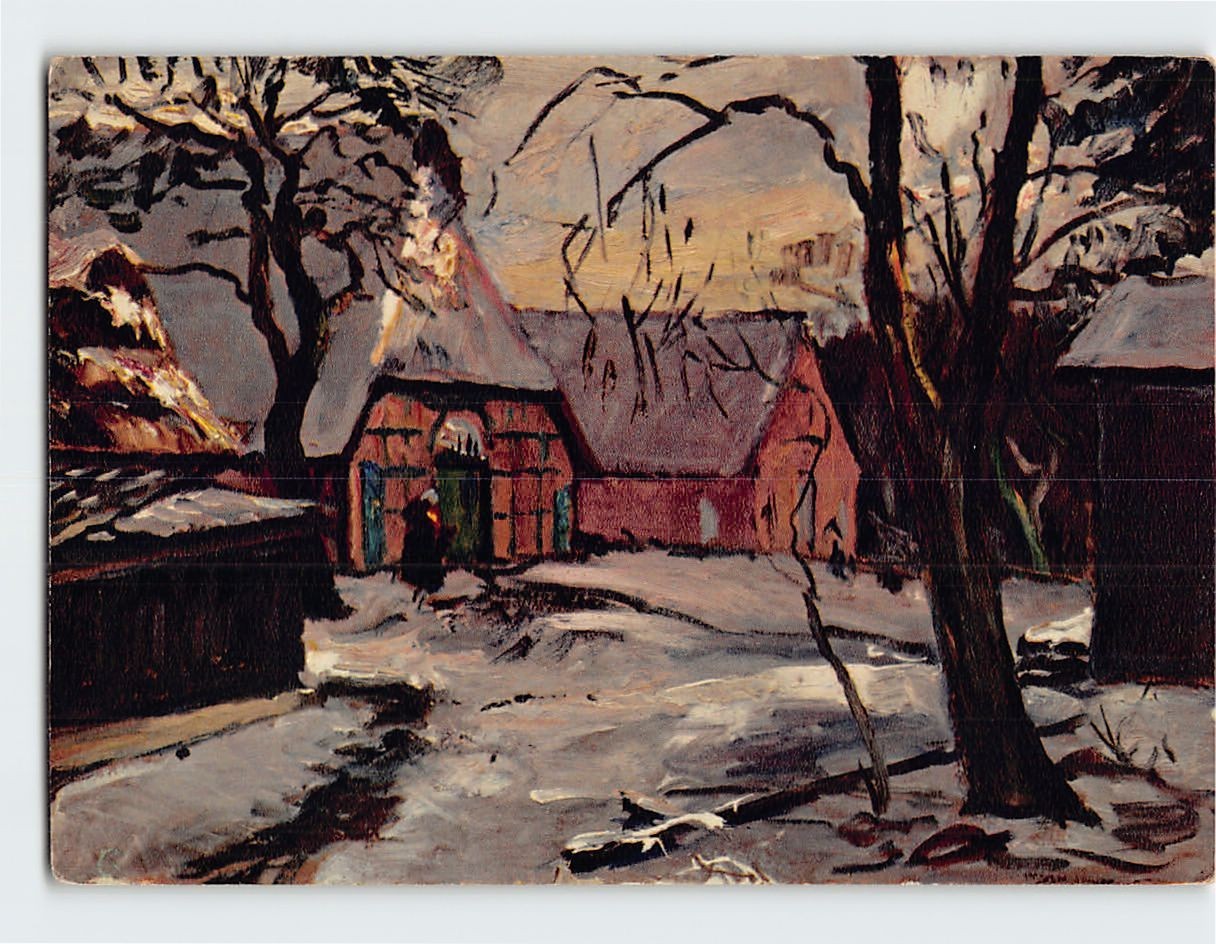 Postcard Wintertag in Worpswede By Bernhard Huys Worpswede Germany