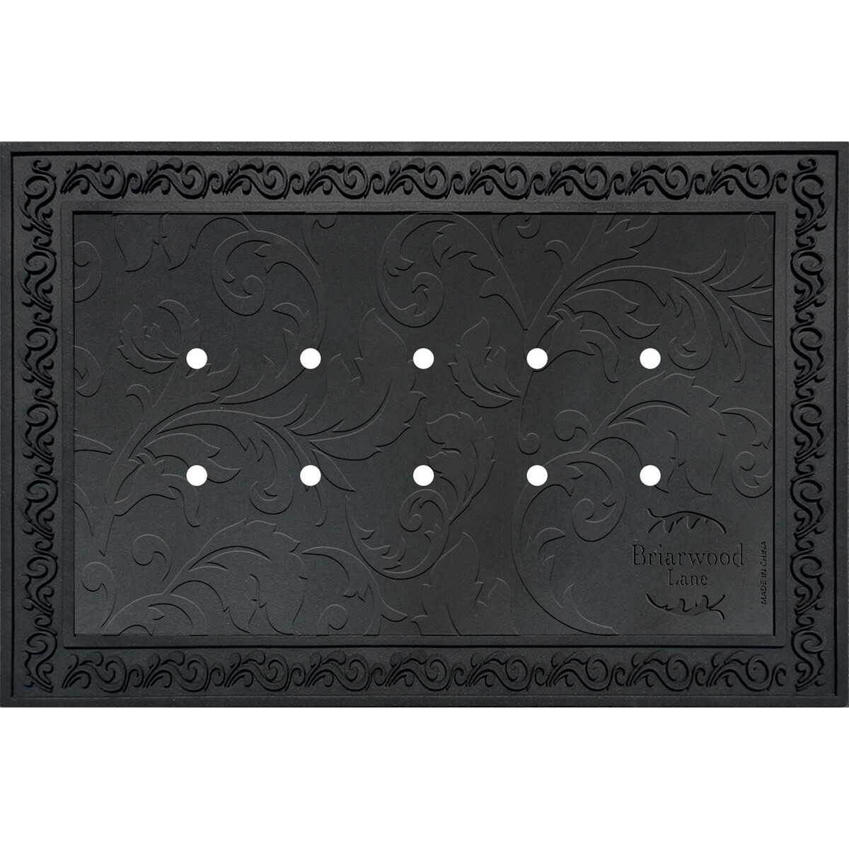 Briarwood Lane  Briarwood Lane Outdoor Rubber Doormat Tray Floral Design x